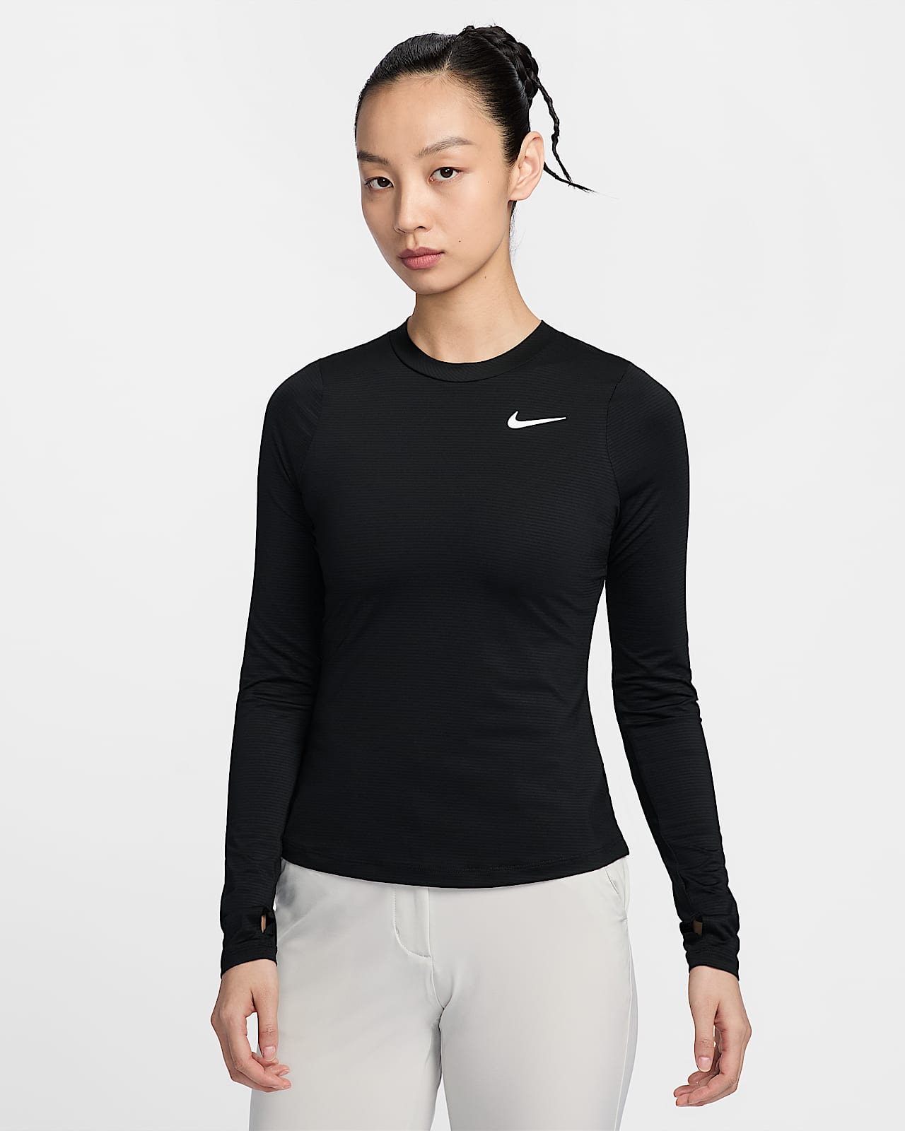 Nike Dri-FIT UV Victory 女子防晒速干长袖印花高尔夫上衣