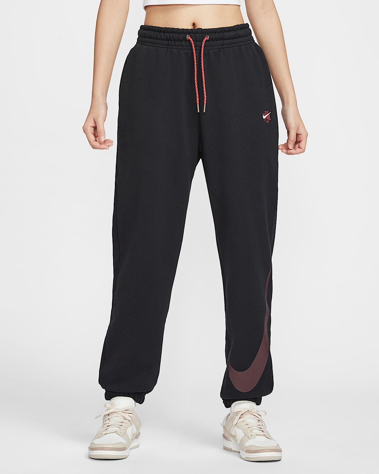 Nike Sportswear 耐克灵蛇迎新系列女子高腰Oversize 风运动裤