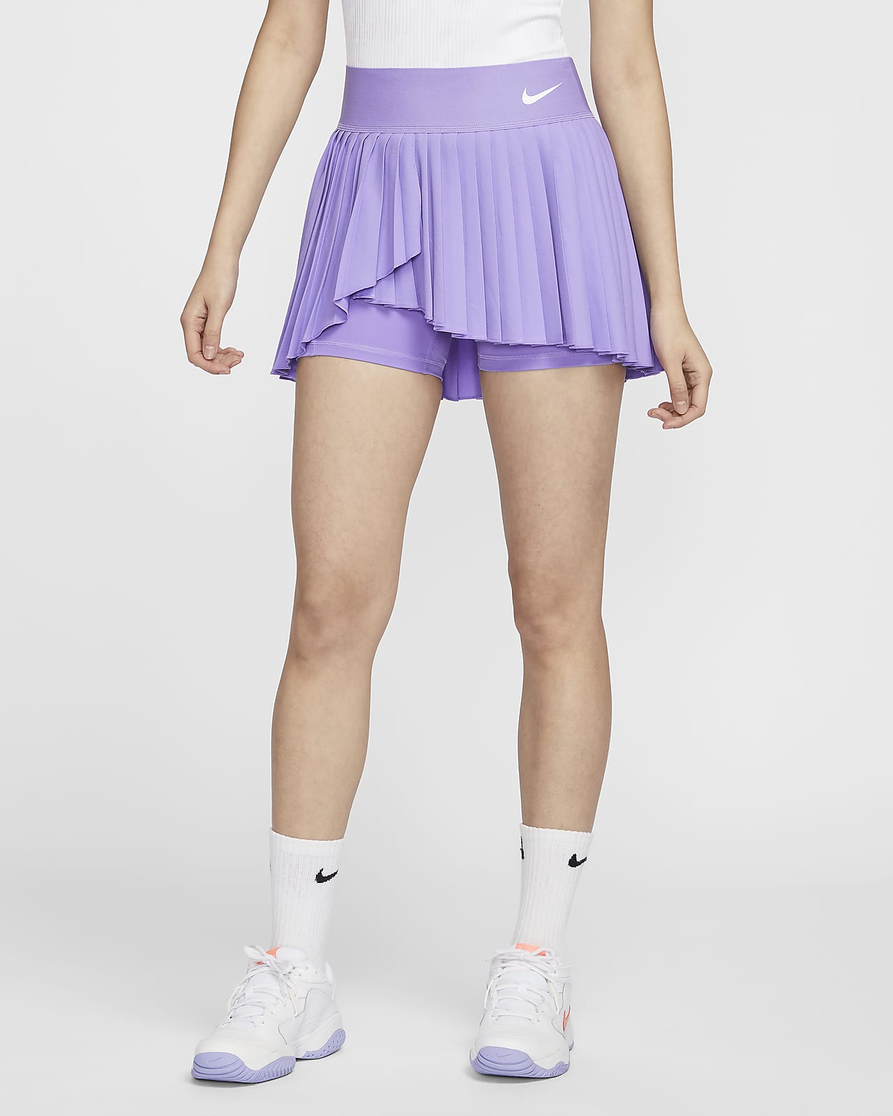 NikeCourt Dri-FIT Advantage 女子速干褶裥网球半身裙百褶裙（含打底）