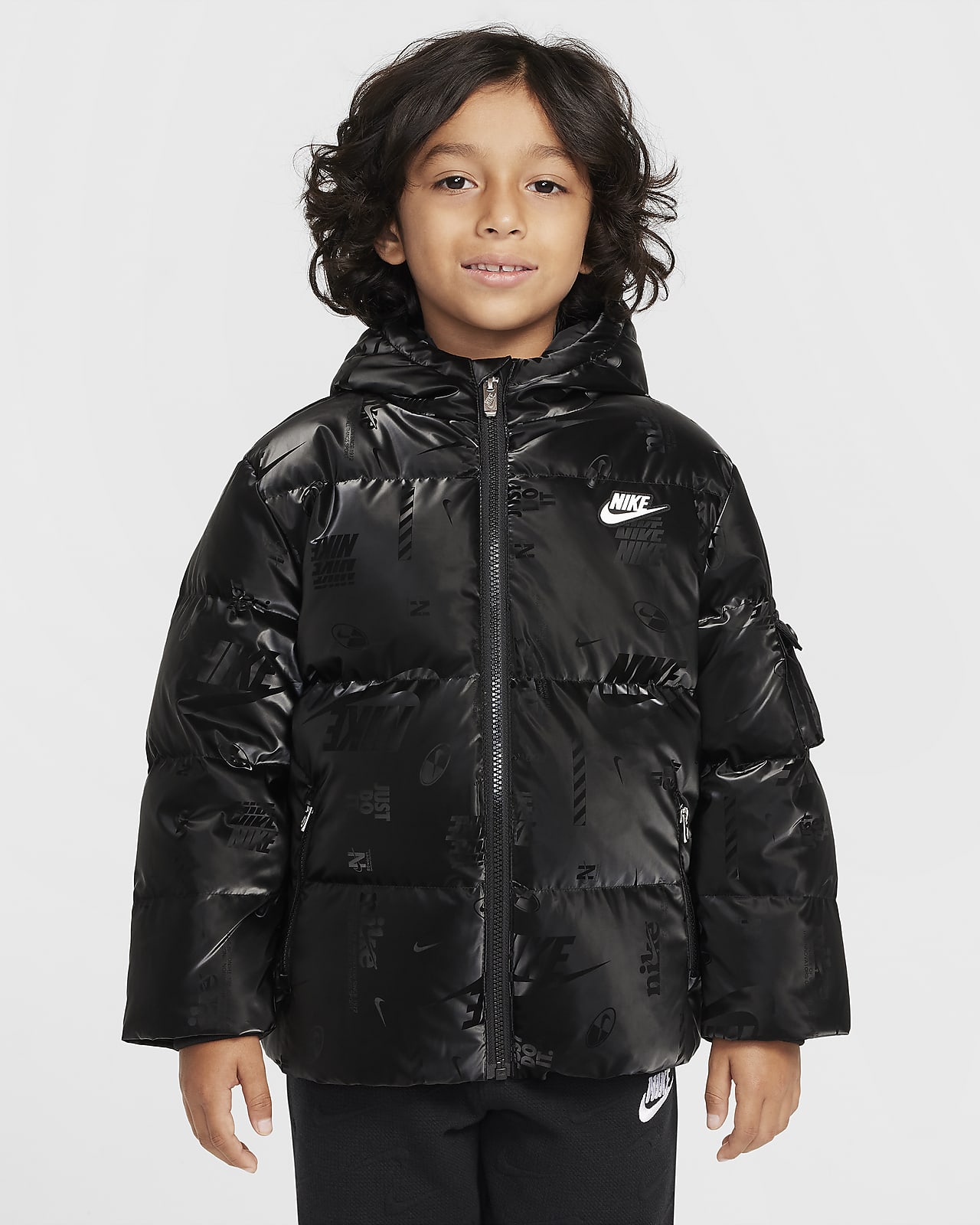 Nike DNA 幼童标志光泽面料羽绒夹克