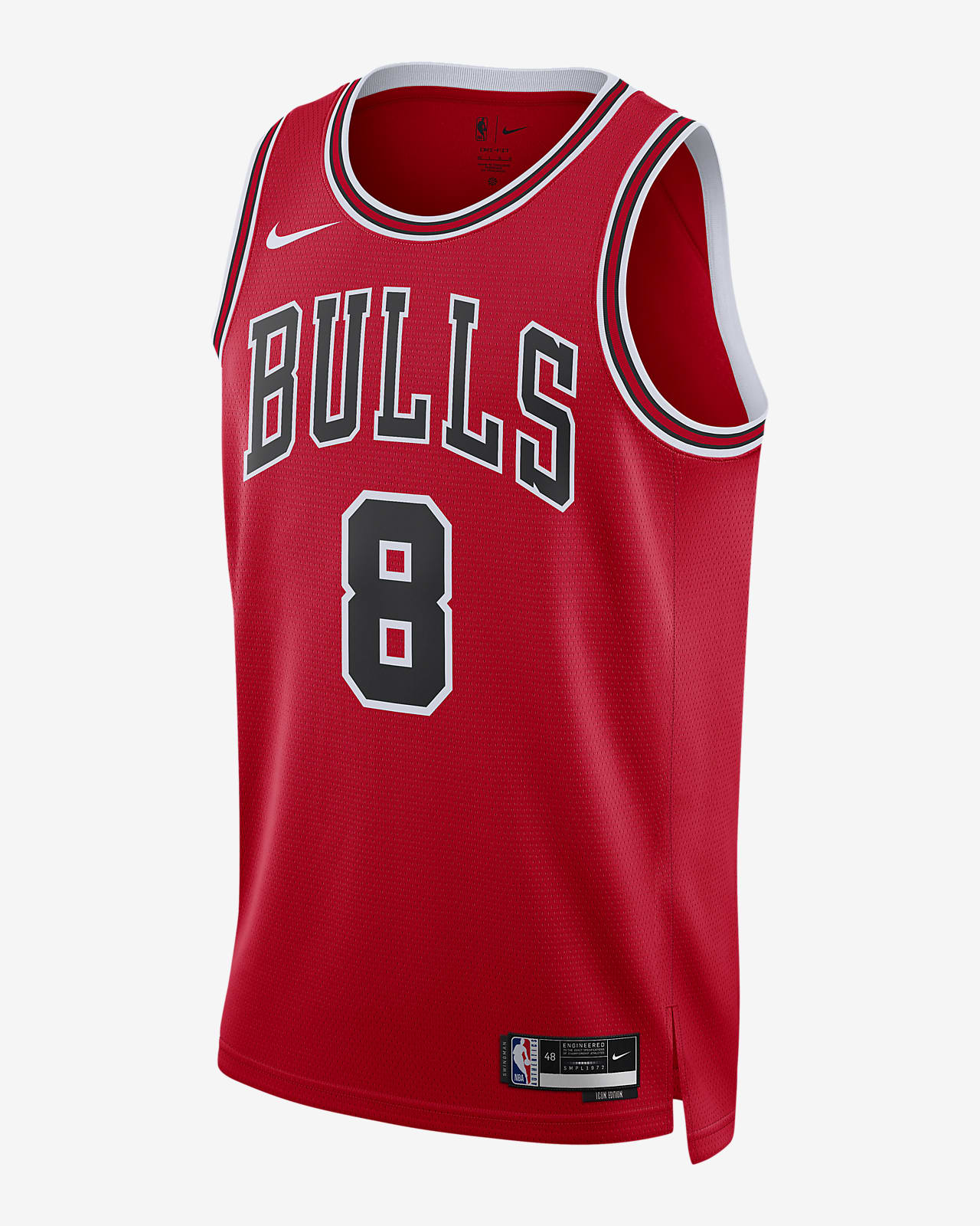 2022/23 赛季芝加哥公牛队 Icon Edition Nike Dri-FIT NBA Swingman Jersey 男子速干球衣