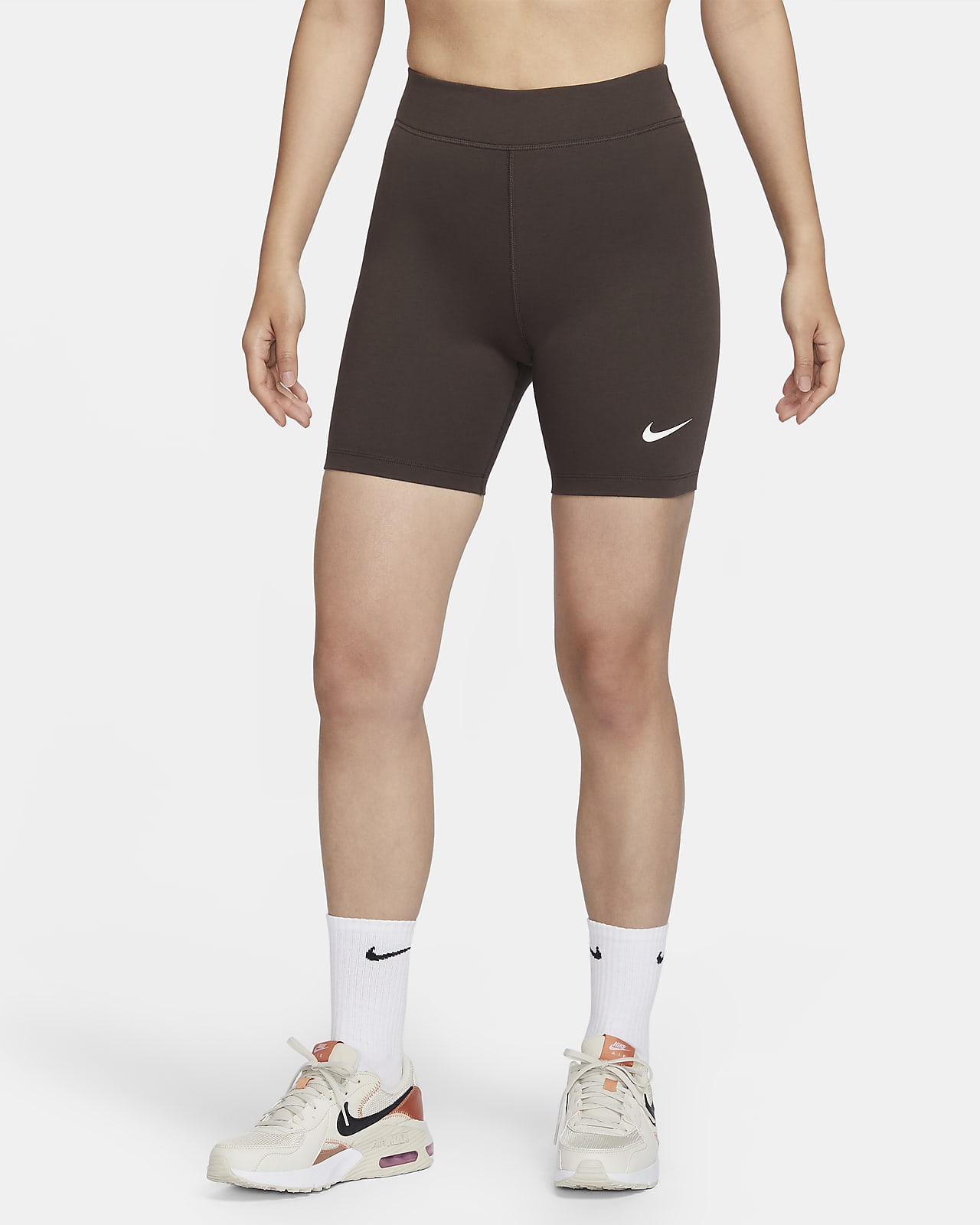 Nike Sportswear Classics 女子高腰骑行短裤舒适骑行裤
