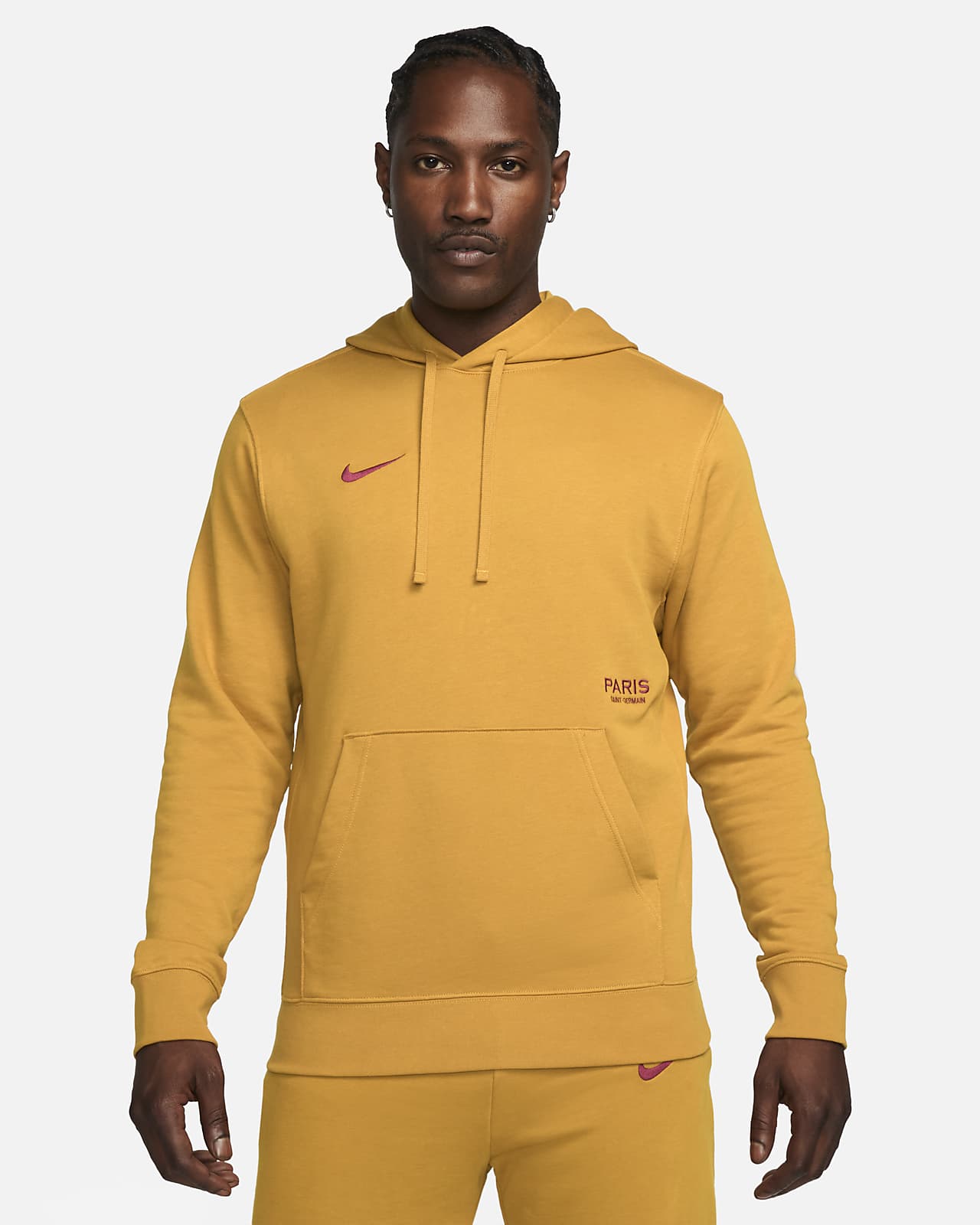 巴黎圣日耳曼 Club Nike 男子足球法式毛圈套头连帽衫