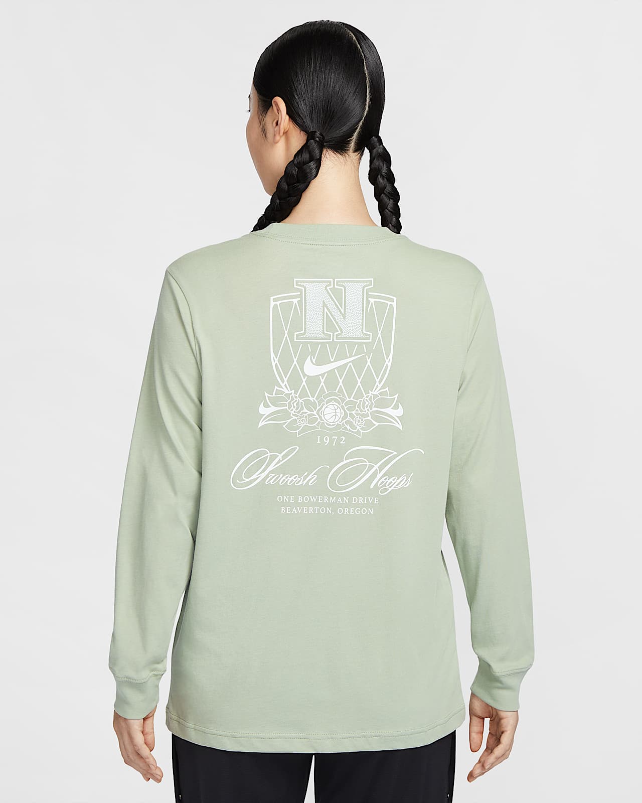 Nike 女子长袖图案篮球T恤