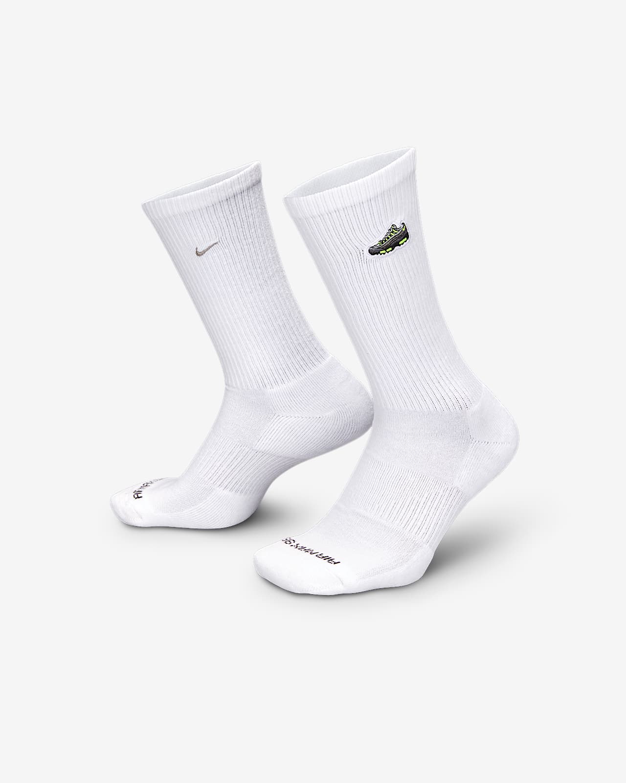 Nike Everyday Cushioned 速干中筒运动袜（1 双）