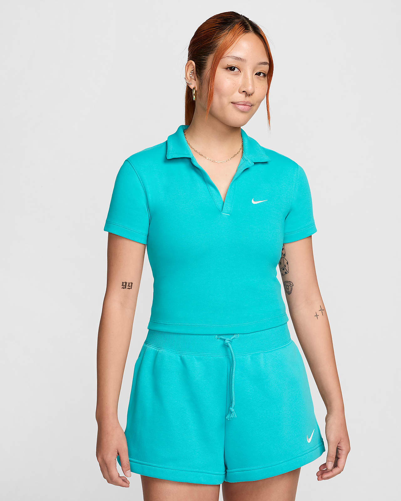 Nike Sportswear Essential 女子 polos 短袖翻领上衣