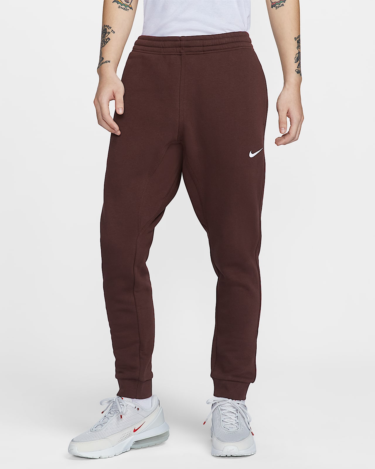 Nike Club Fleece 男子锥形剪裁加绒长裤