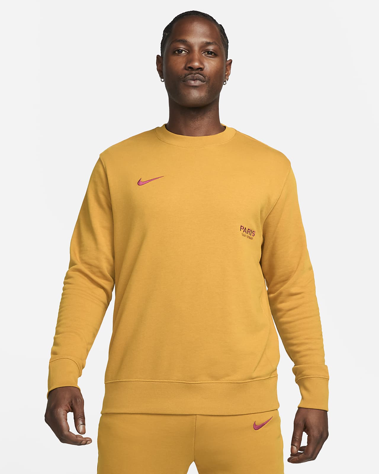 巴黎圣日耳曼 Club Nike 男子足球法式毛圈圆领运动衫
