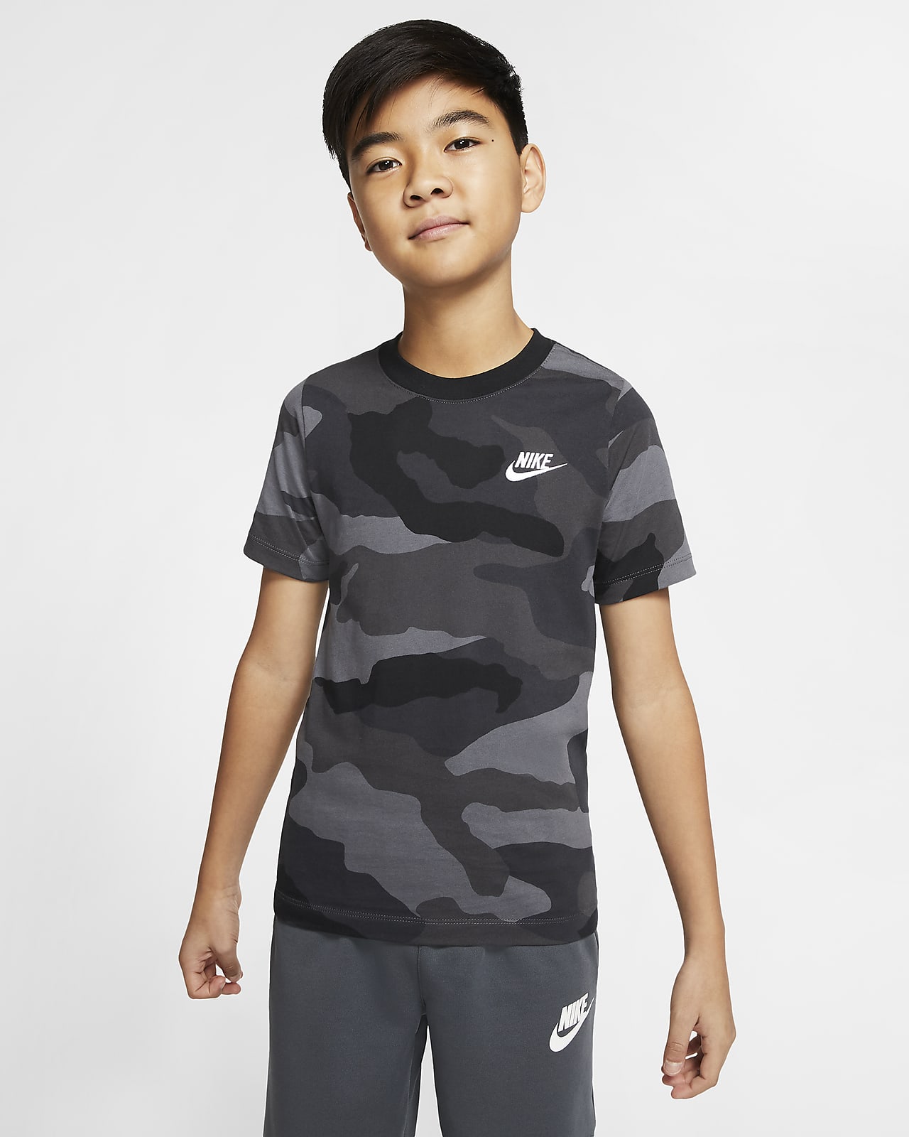 nike sportswear大童(男孩)迷彩t恤