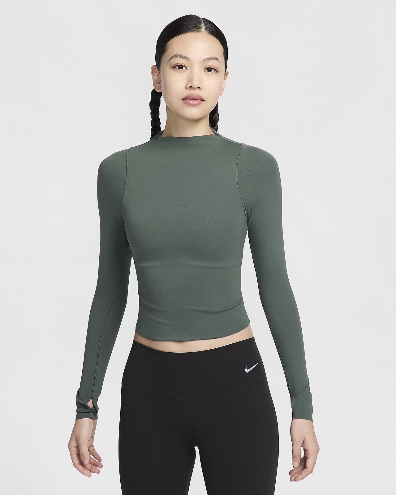 Nike Zenvy Dri-FIT 女子裸感亲肤透气速干长袖上衣