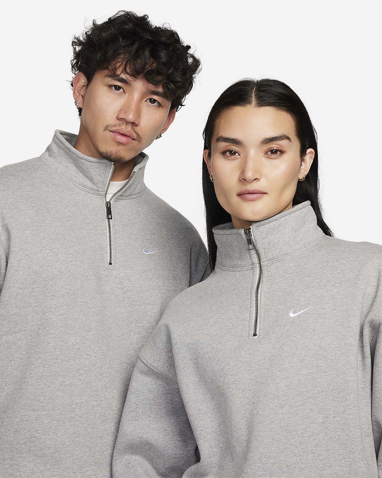 Nike Solo Swoosh 男子加绒1/4 拉链开襟上衣-NIKE 中文官方网站