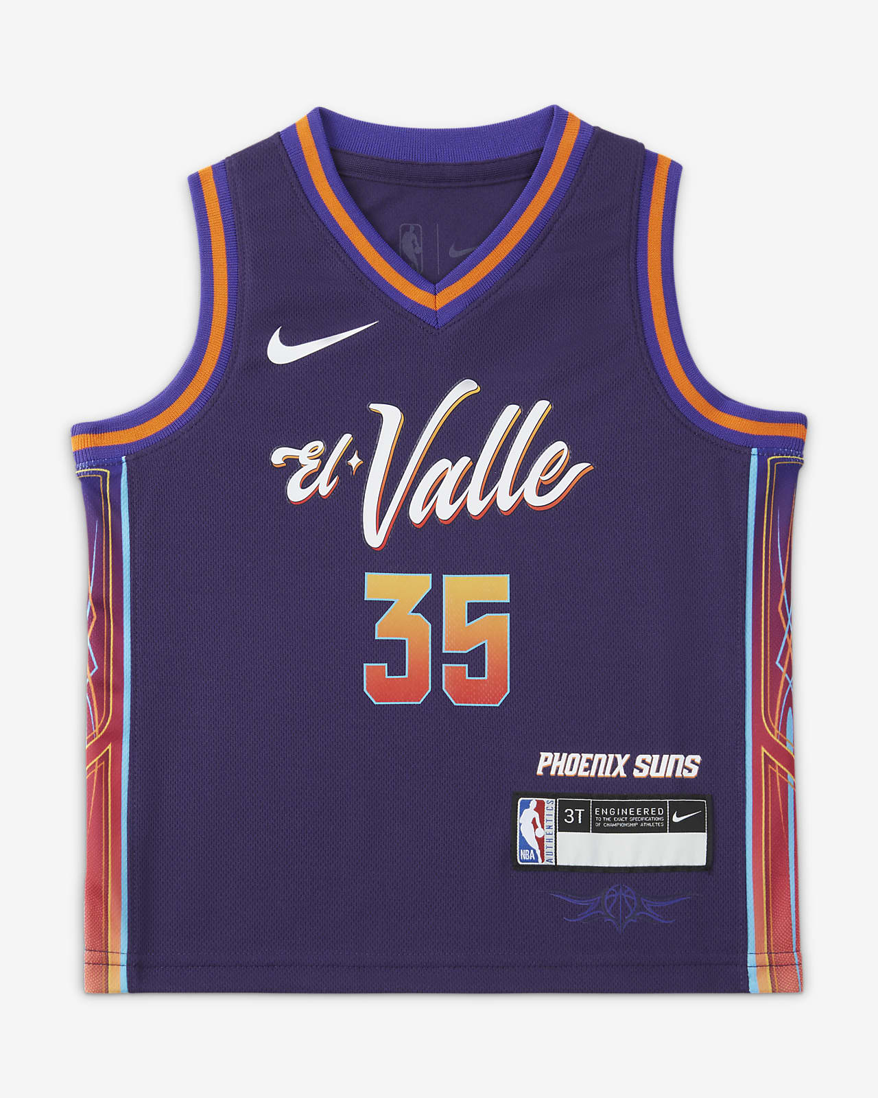 2023/24 赛季菲尼克斯太阳队 (Kevin Durant) City Edition Nike NBA Jersey 婴童球衣