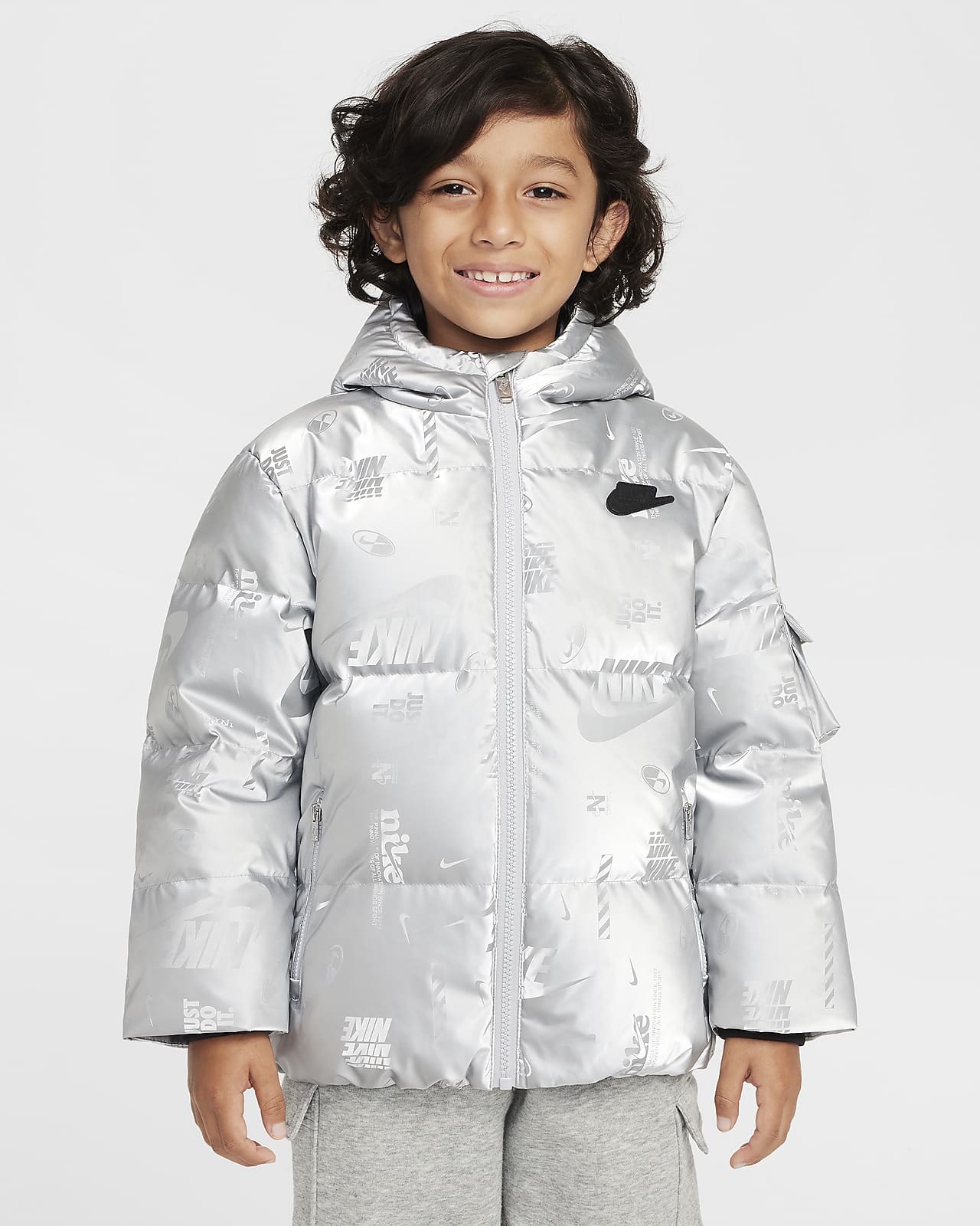 Nike DNA 幼童标志光泽面料羽绒夹克