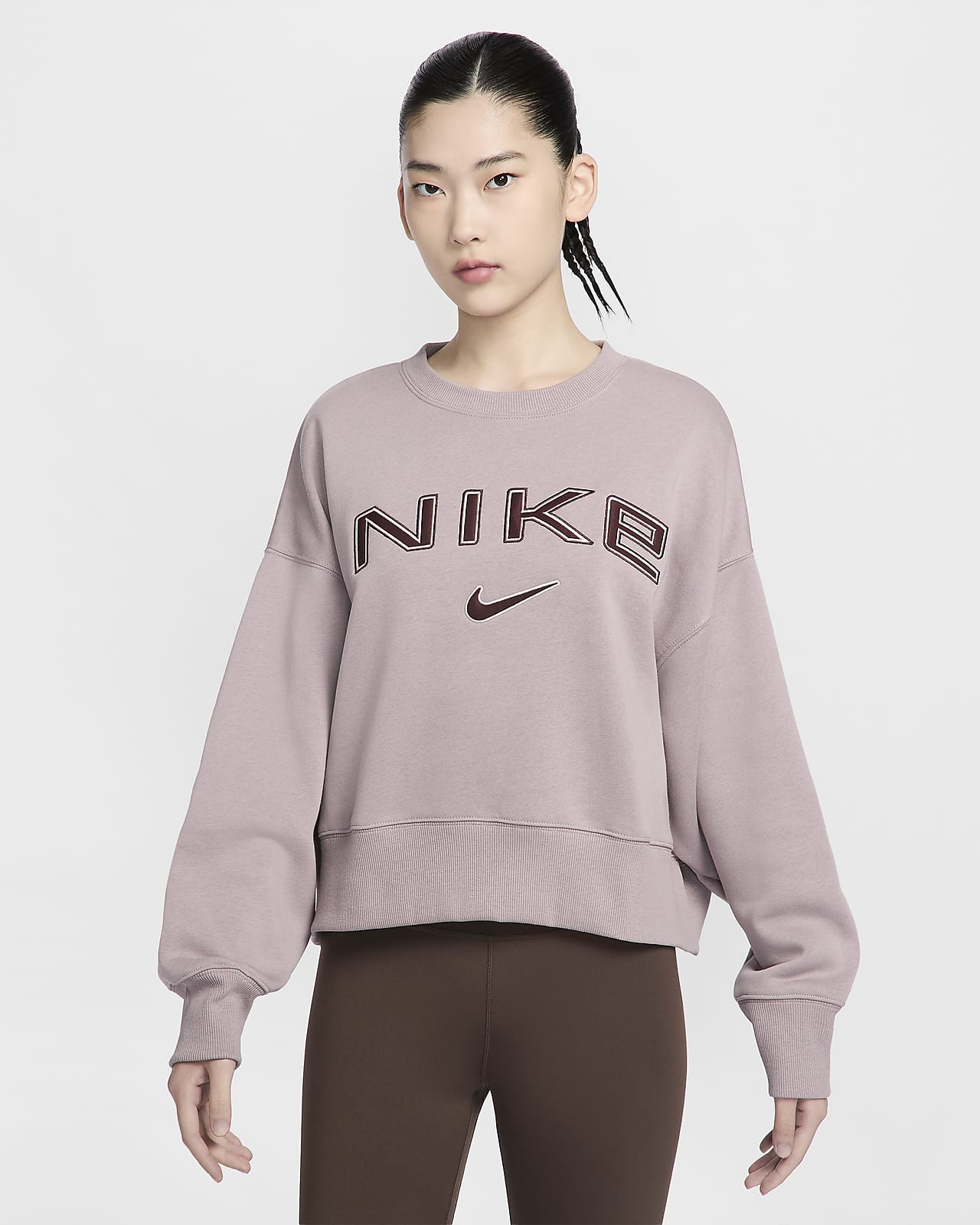 Nike Sportswear Phoenix Fleece 女子 Oversize 风加绒圆领标志运动衫