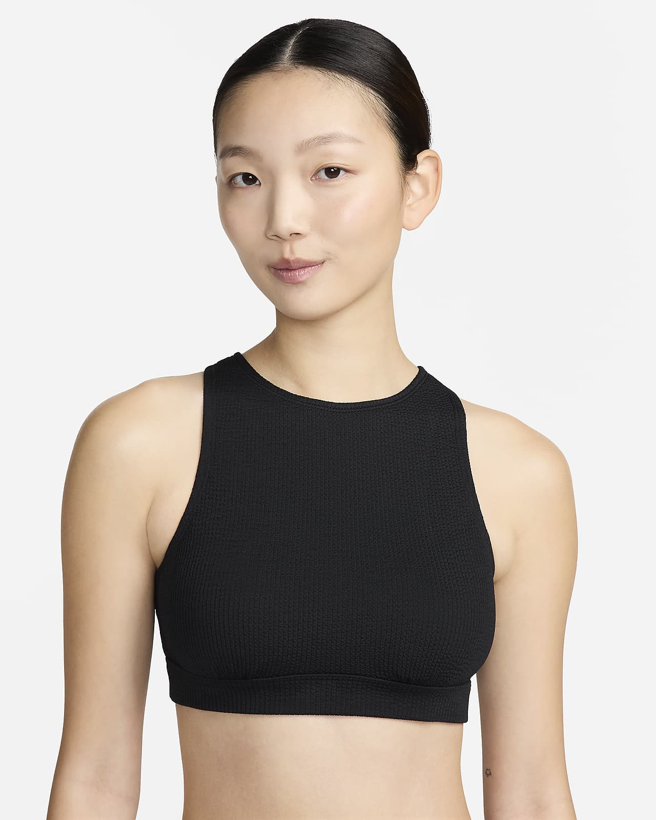 Nike Swim Elevated Essential 女子高领口比基尼上衣