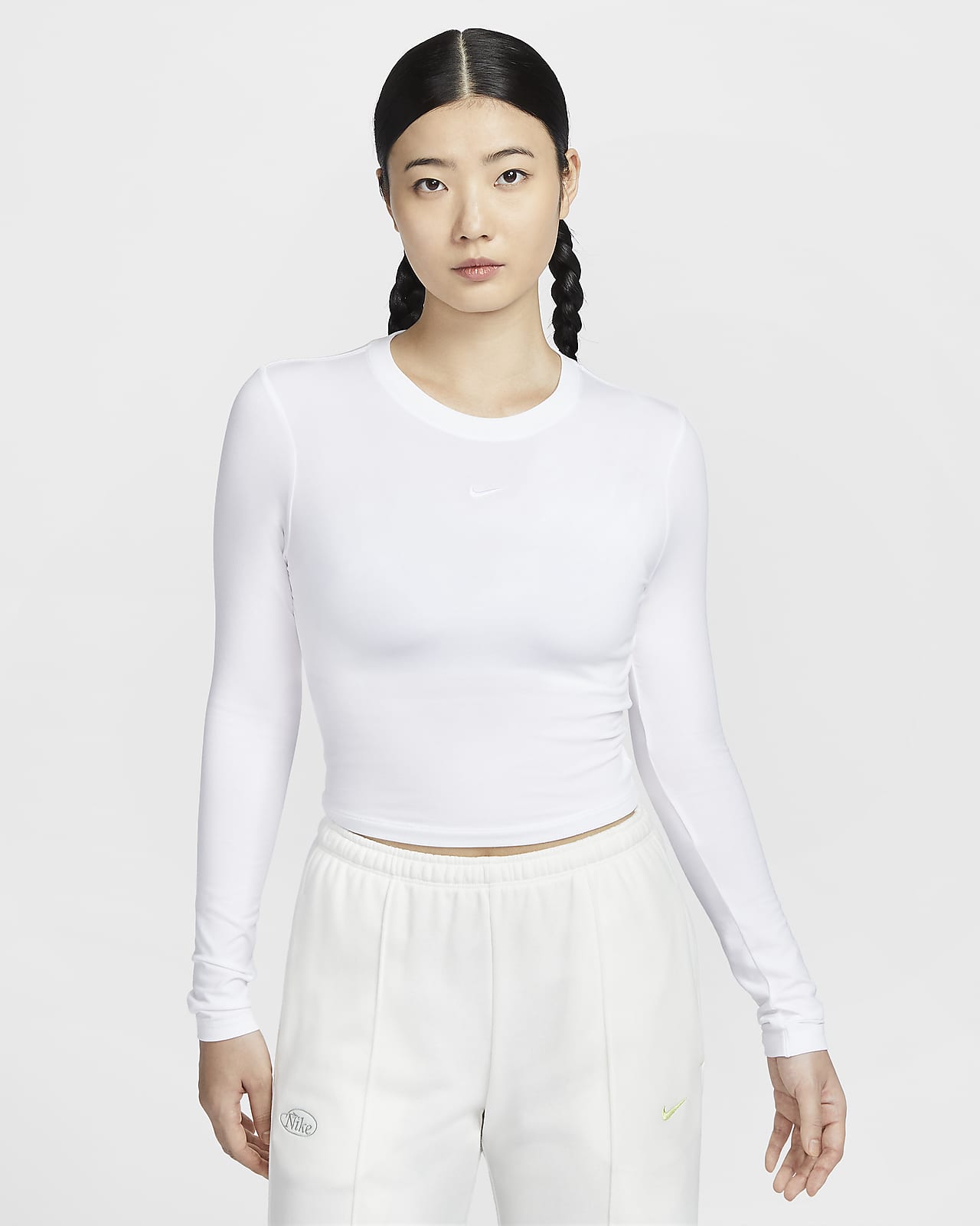 Nike Sportswear Chill Knit 街舞系列女子修身长袖短款上衣