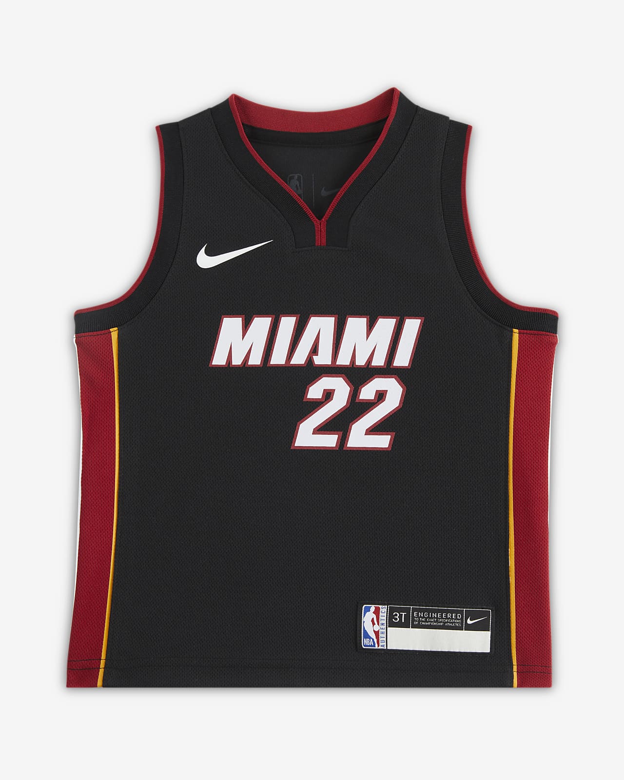 2024 赛季迈阿密热火队 (Jimmy Butler) Icon Nike NBA Jersey 婴童球衣