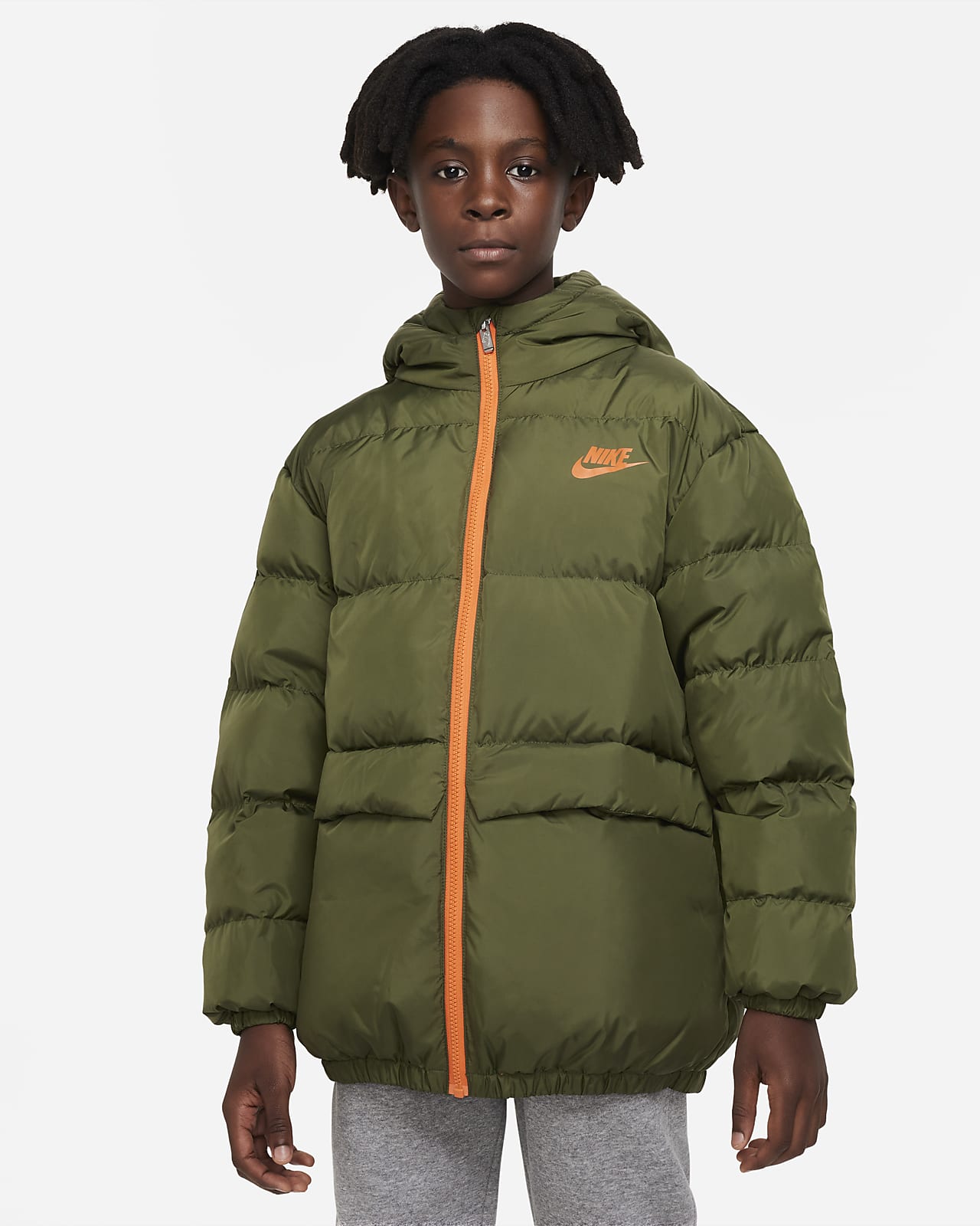 Nike 大童（男孩）连帽羽绒夹克