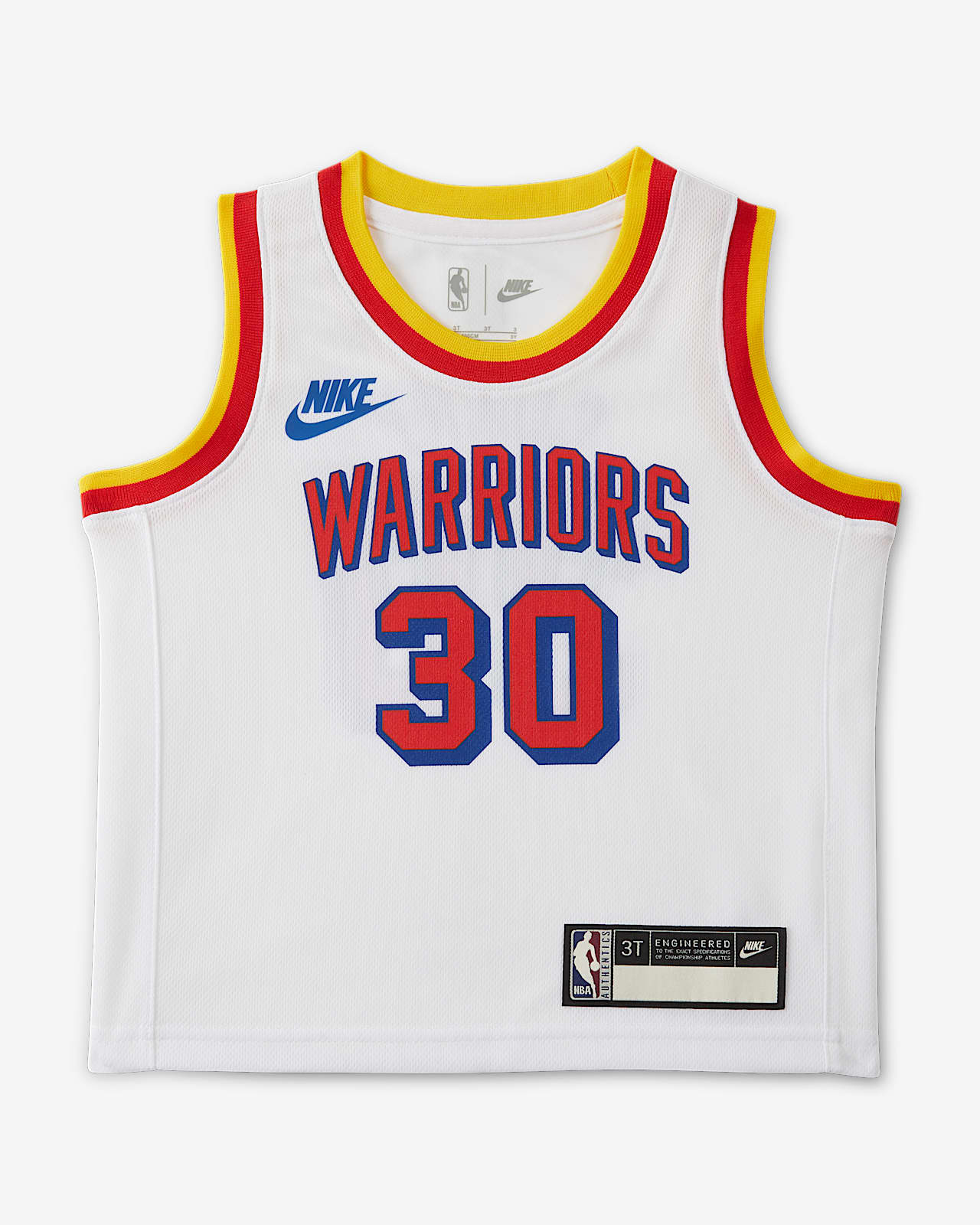 2024/25 赛季金州勇士队 (Stephen Curry) Hardwood Classics Nike NBA Jersey 婴童球衣