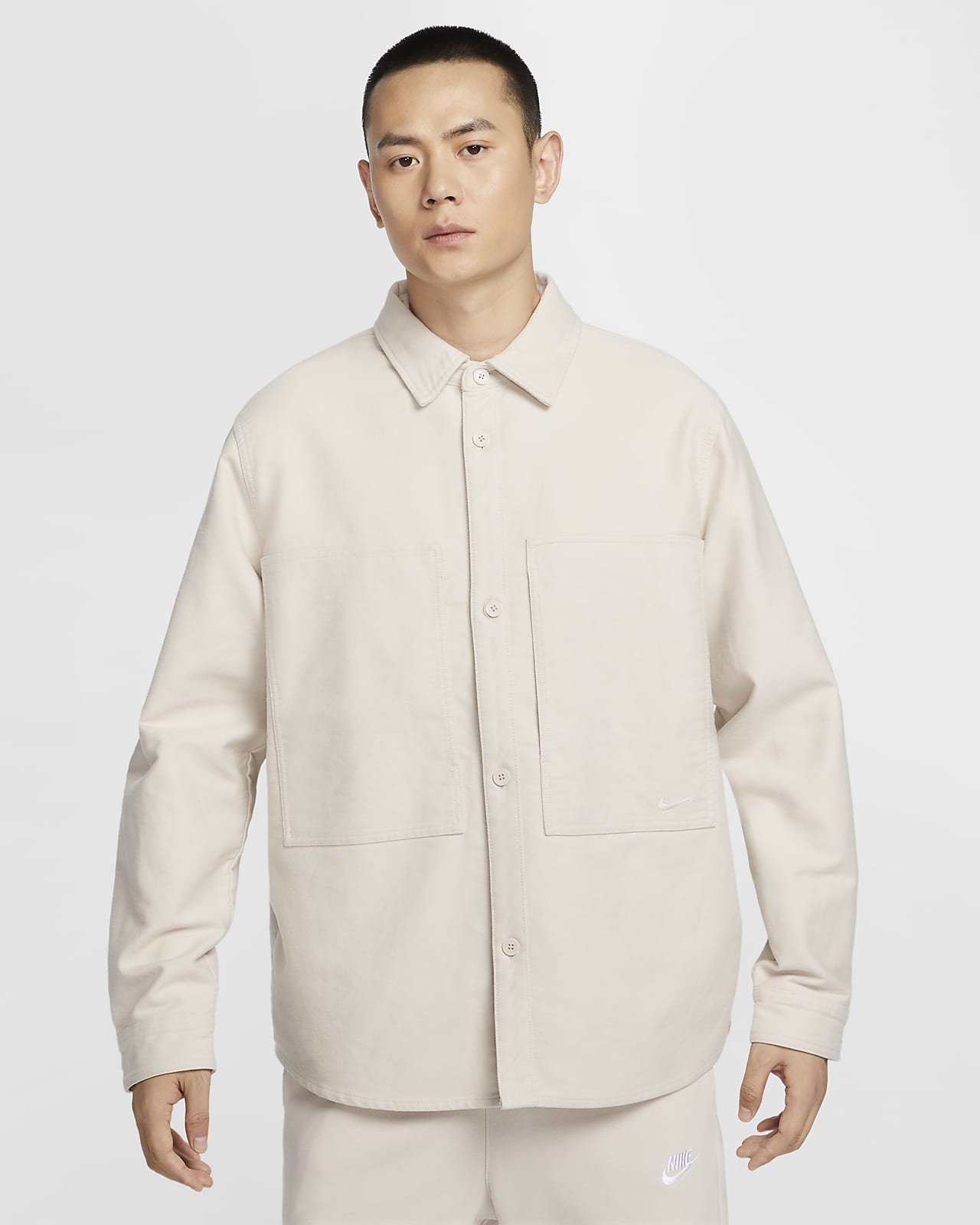 Nike Life 男子长袖纽扣上衣