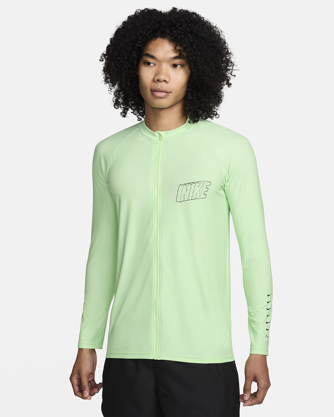 Nike Swim 3-D 男子全长拉链开襟防晒长袖上衣-NIKE 中文官方网站