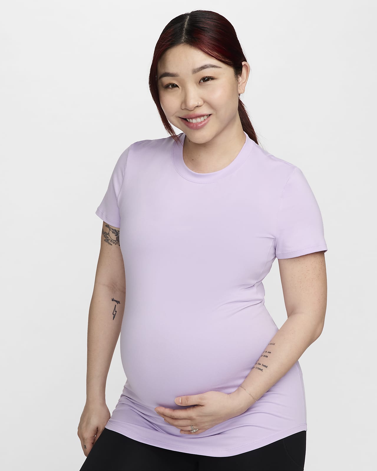 Nike (M) One 孕妈系列 Dri-FIT 女子修身版型速干短袖上衣