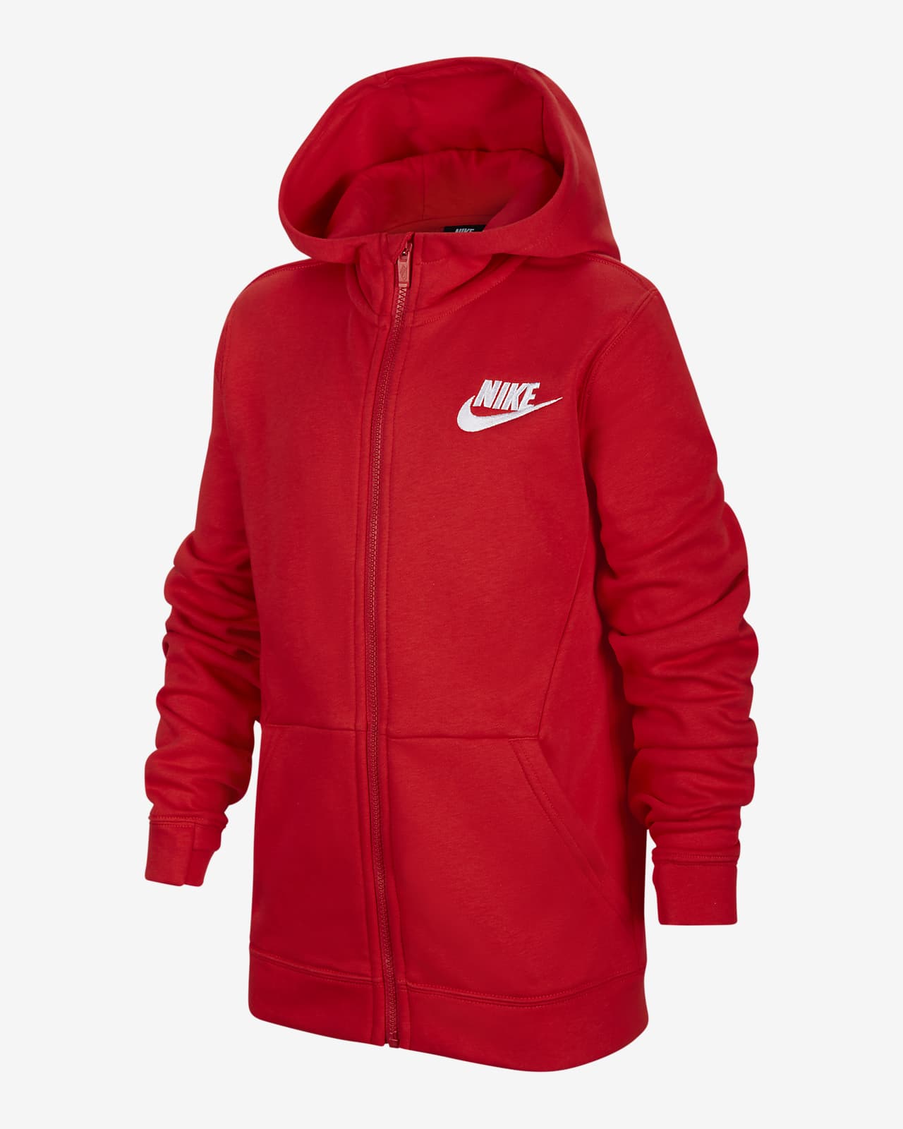 Nike Sportswear 大童（男孩）全长拉链开襟连帽衫