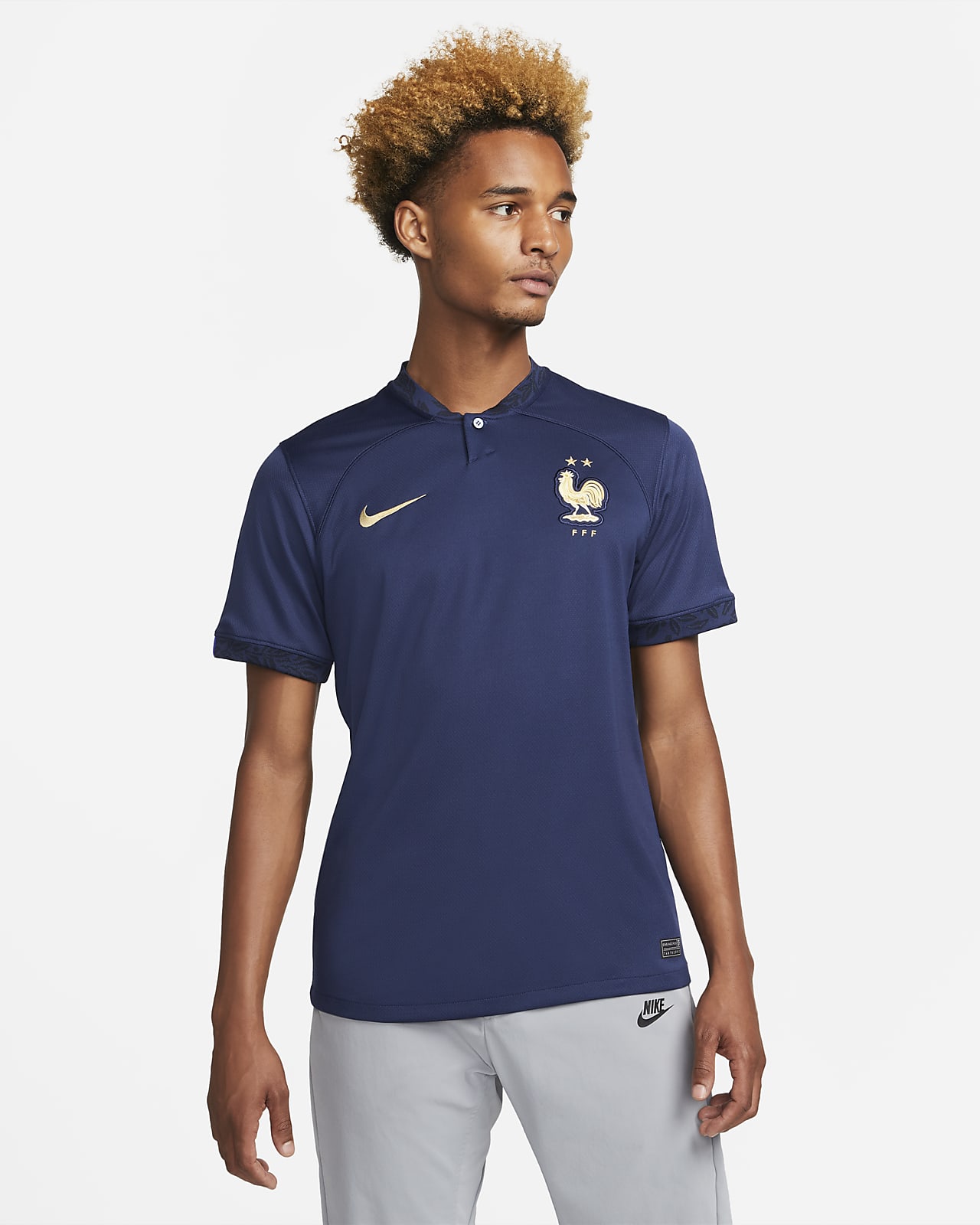 2022/23 赛季法国队主场球迷版 Nike Dri-FIT 男子足球球衣