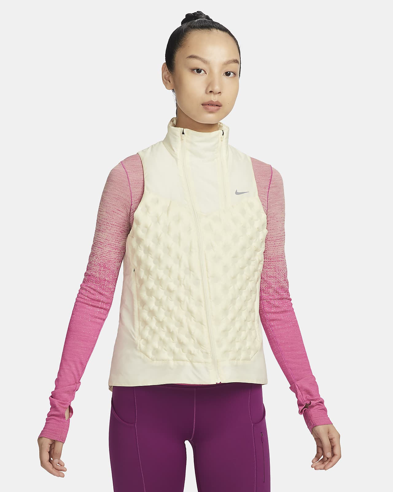 Nike Therma-FIT ADV Repel 女子拒水羽绒拼接跑步马甲-NIKE 中文官方网站