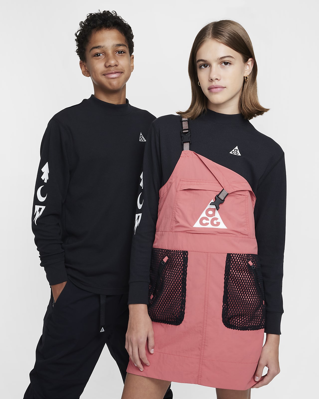 Nike ACG Dri-FIT 大童速干长袖华夫格上衣