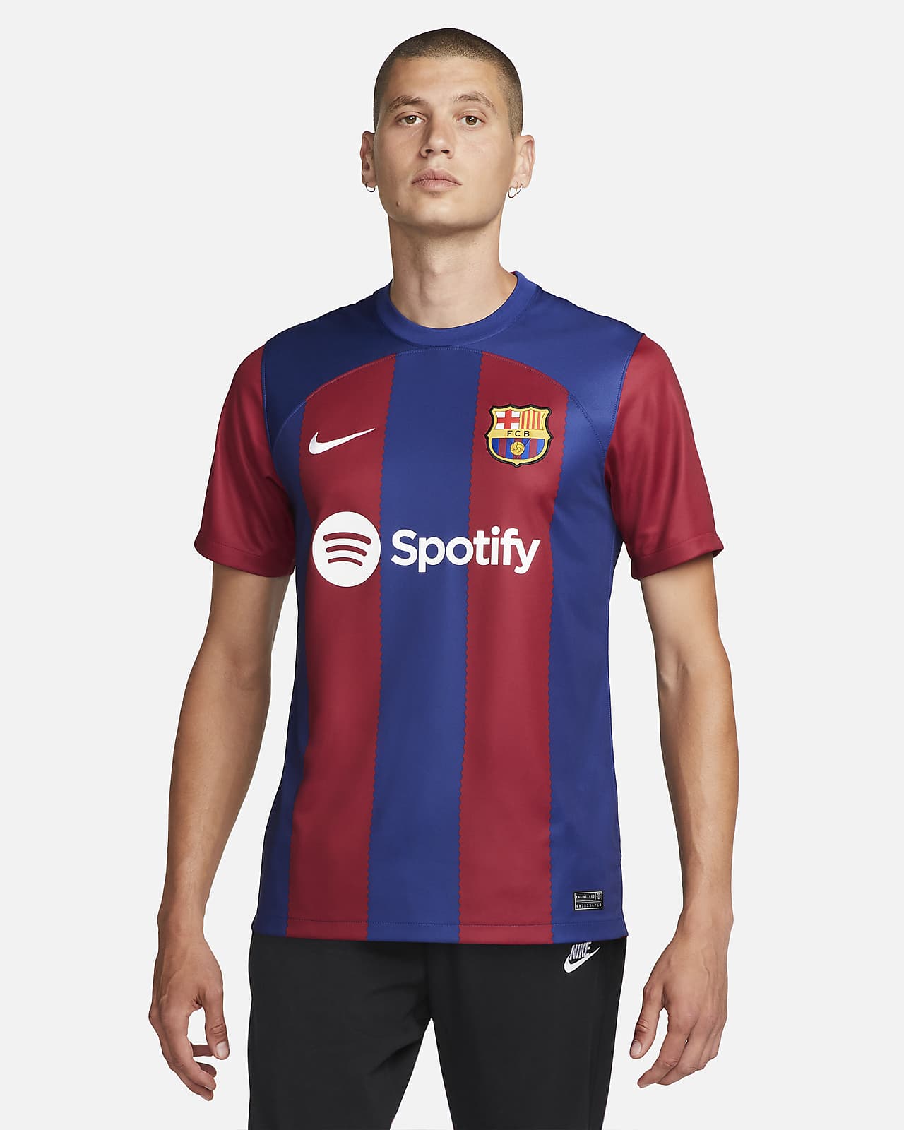 2023/24 赛季巴萨主场球迷版 Nike Dri-FIT 男子速干足球球衣