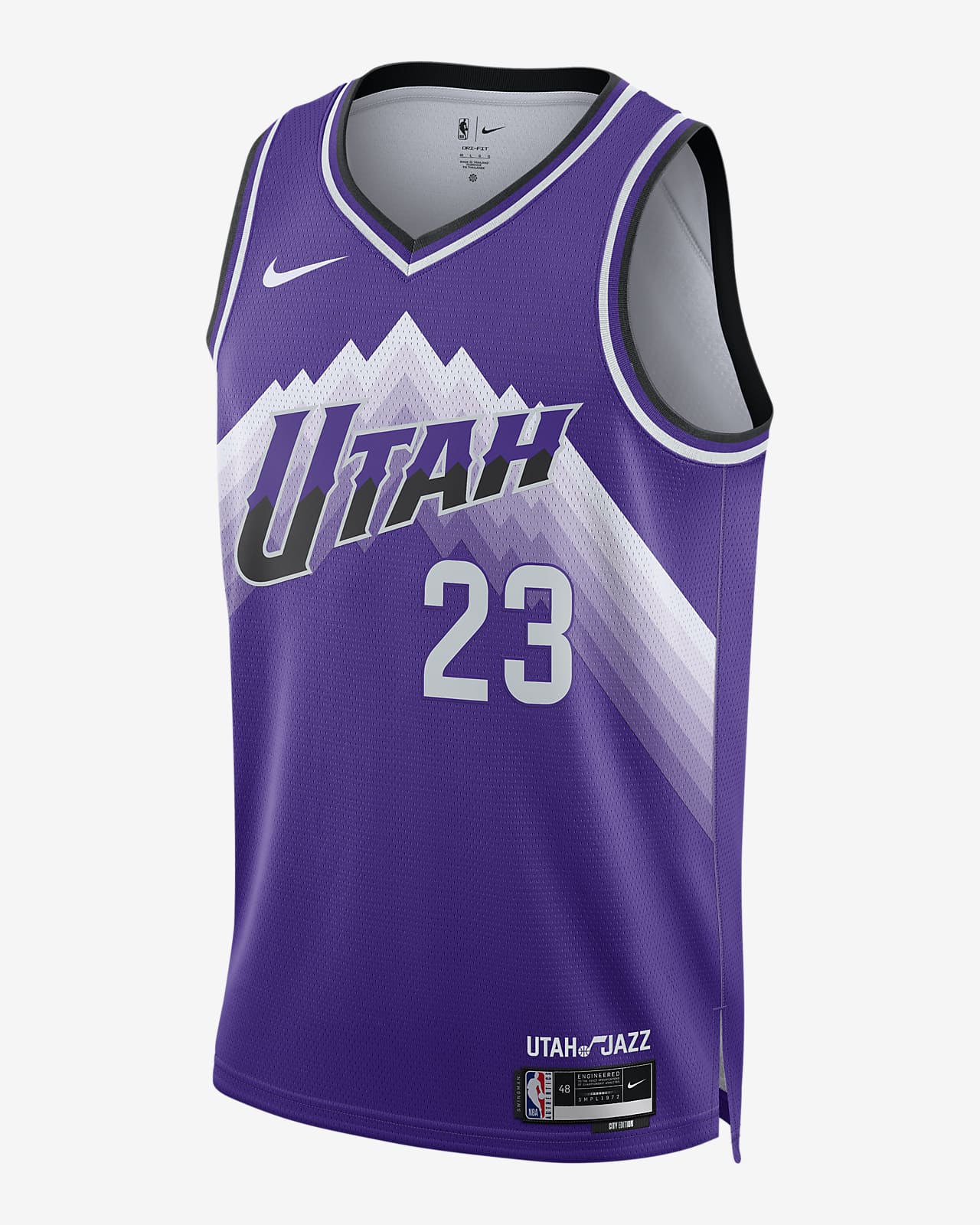 2023/24 赛季犹他爵士队 City Edition Nike Dri-FIT NBA Swingman Jersey 男子速干球衣