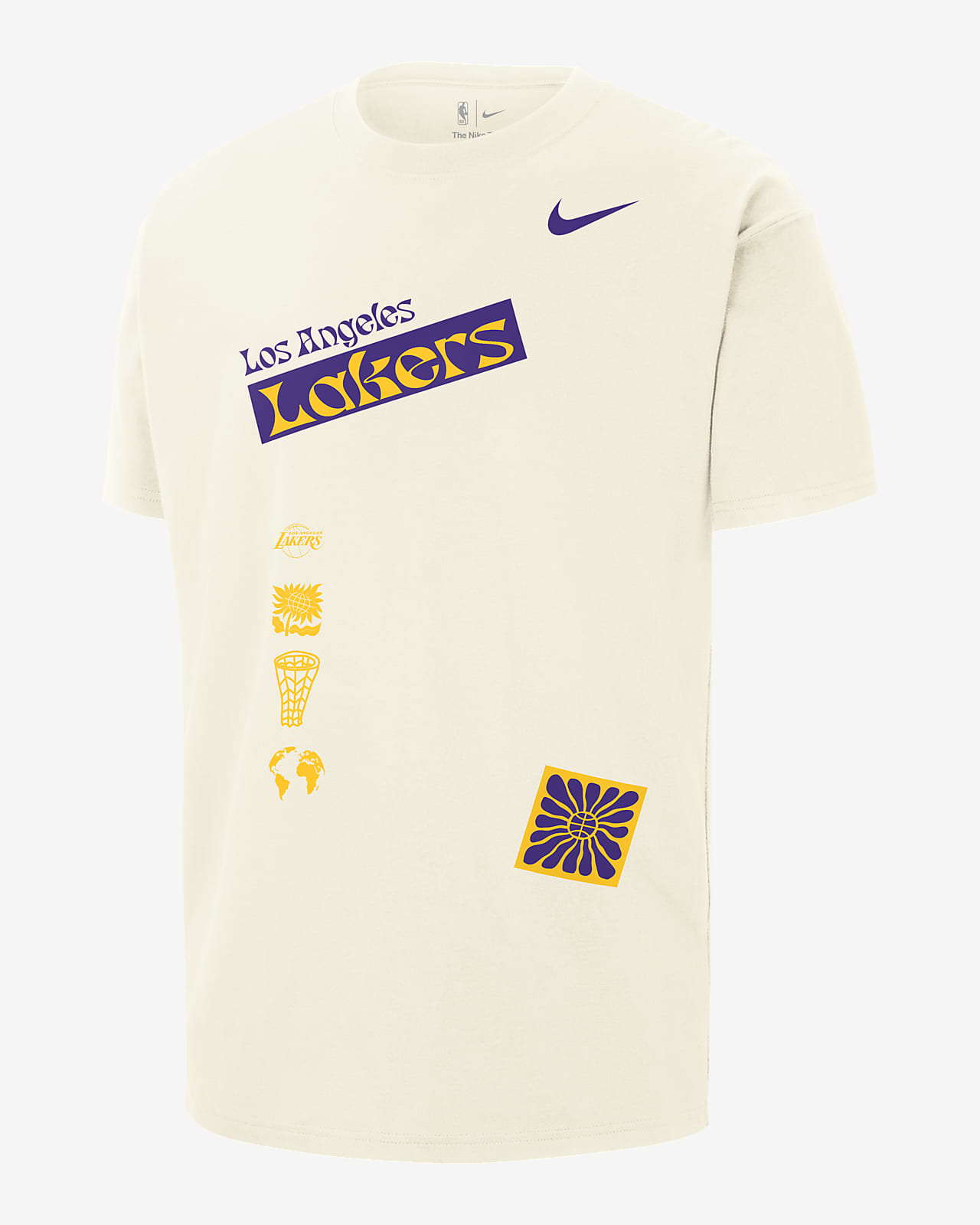 2023/24 赛季洛杉矶湖人队 City Edition Nike NBA Courtside 男子T恤