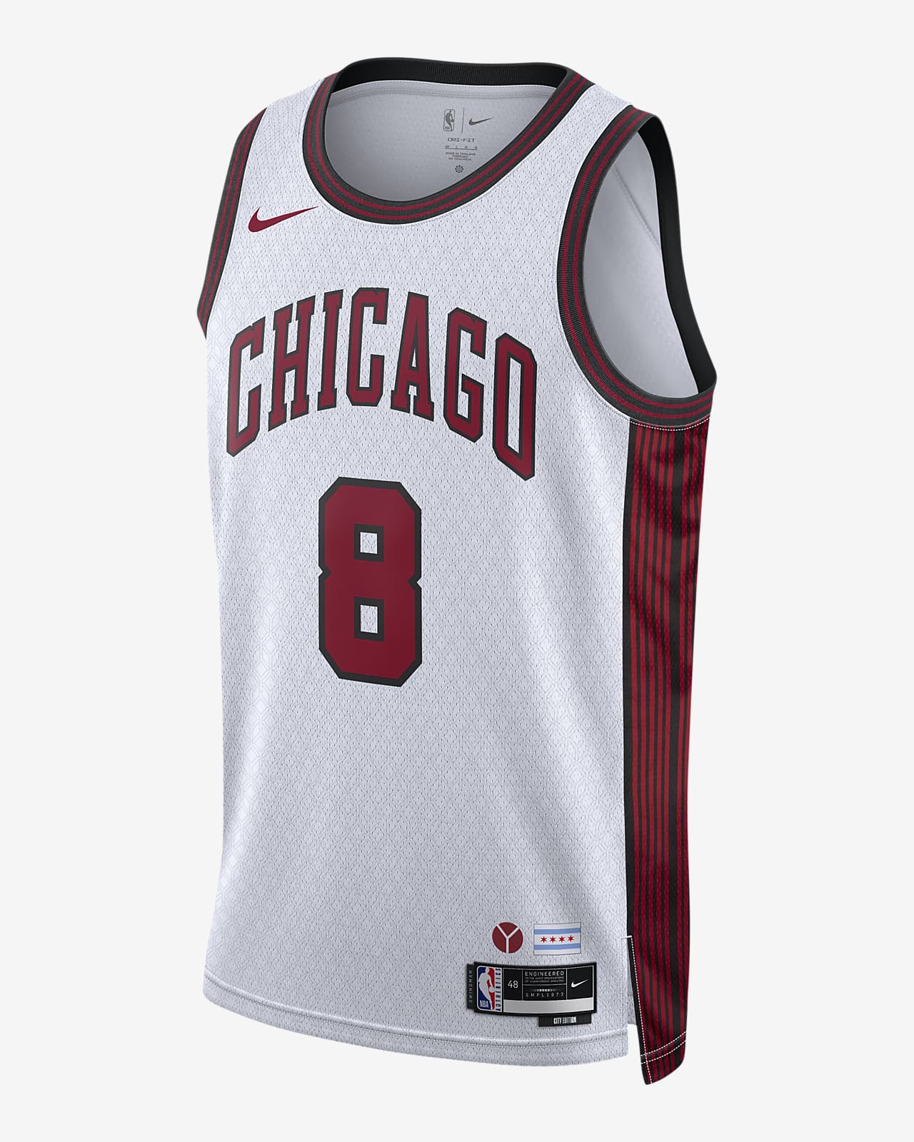 芝加哥公牛队 (Zach Lavine) City Edition Nike Dri-FIT NBA Swingman Jersey 男子速干球衣