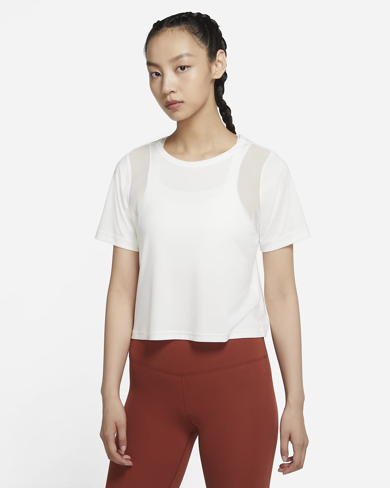 Nike Yoga Dri-FIT Mesh 女子短袖上衣