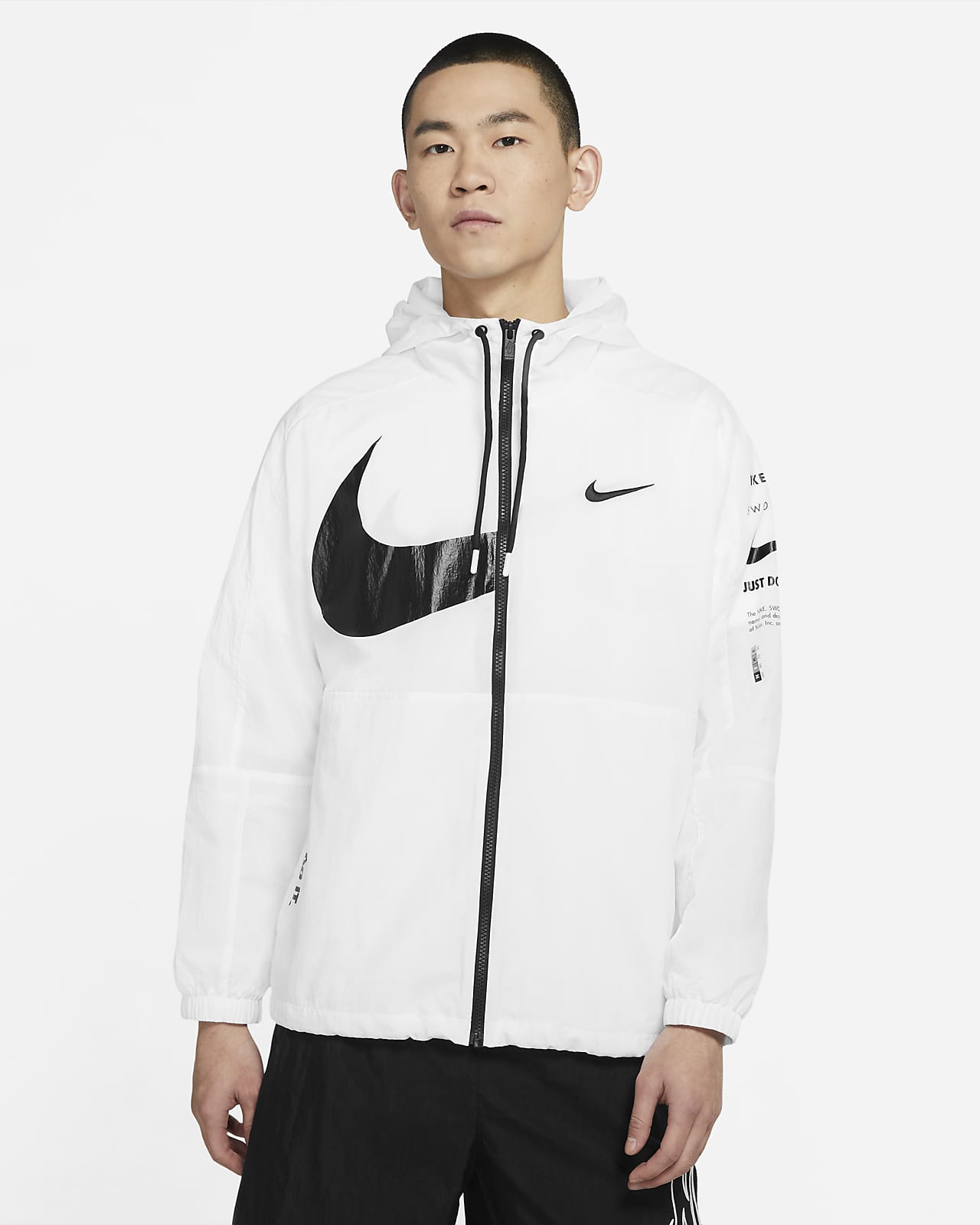 Nike Sportswear Swoosh 男子连帽梭织夹克