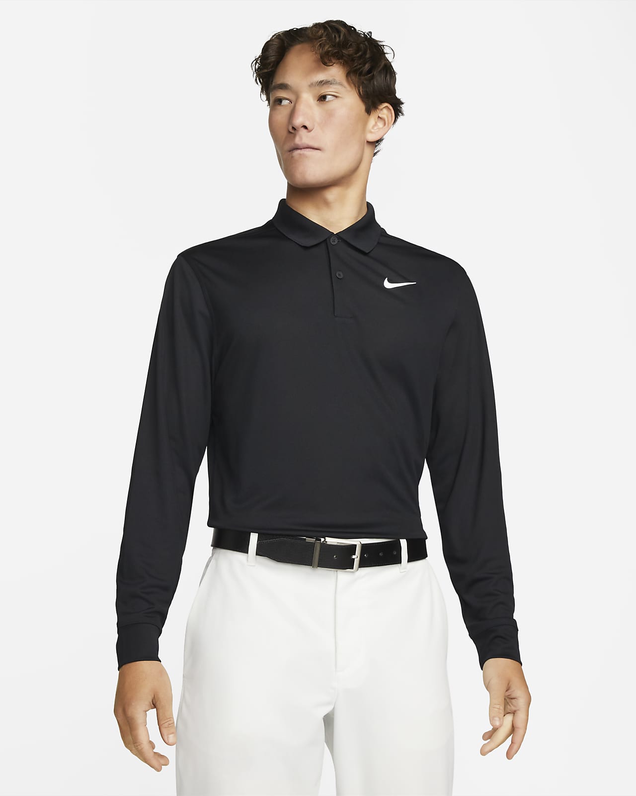 Nike Dri-FIT Victory 男子速干长袖高尔夫翻领T恤