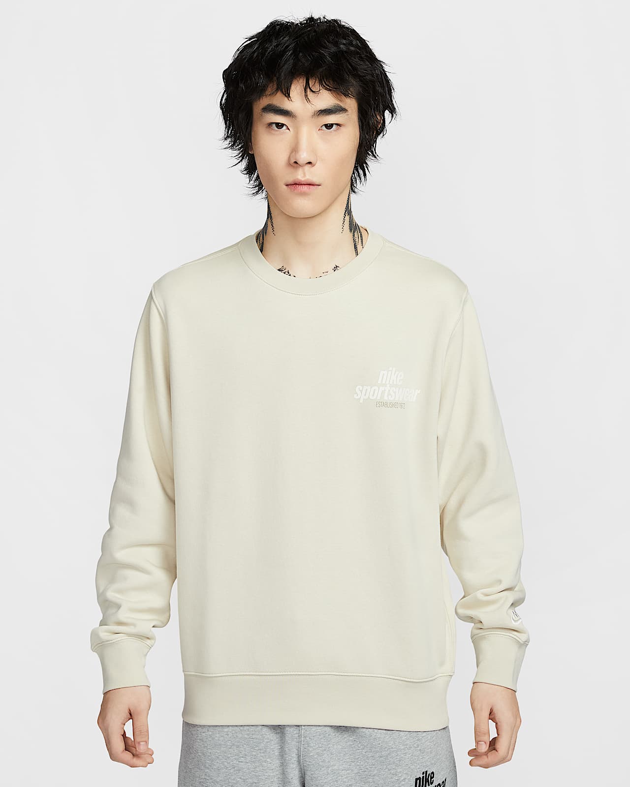 Nike Club 男子复古加绒圆领上衣