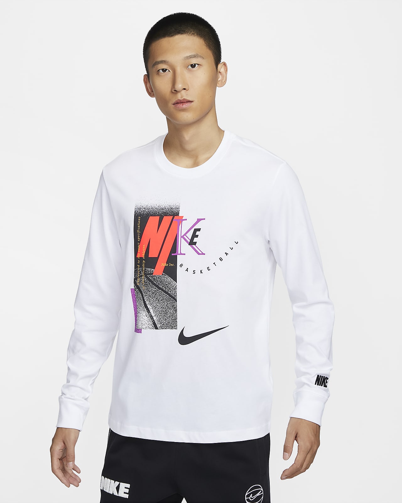 Nike 男子长袖篮球T恤