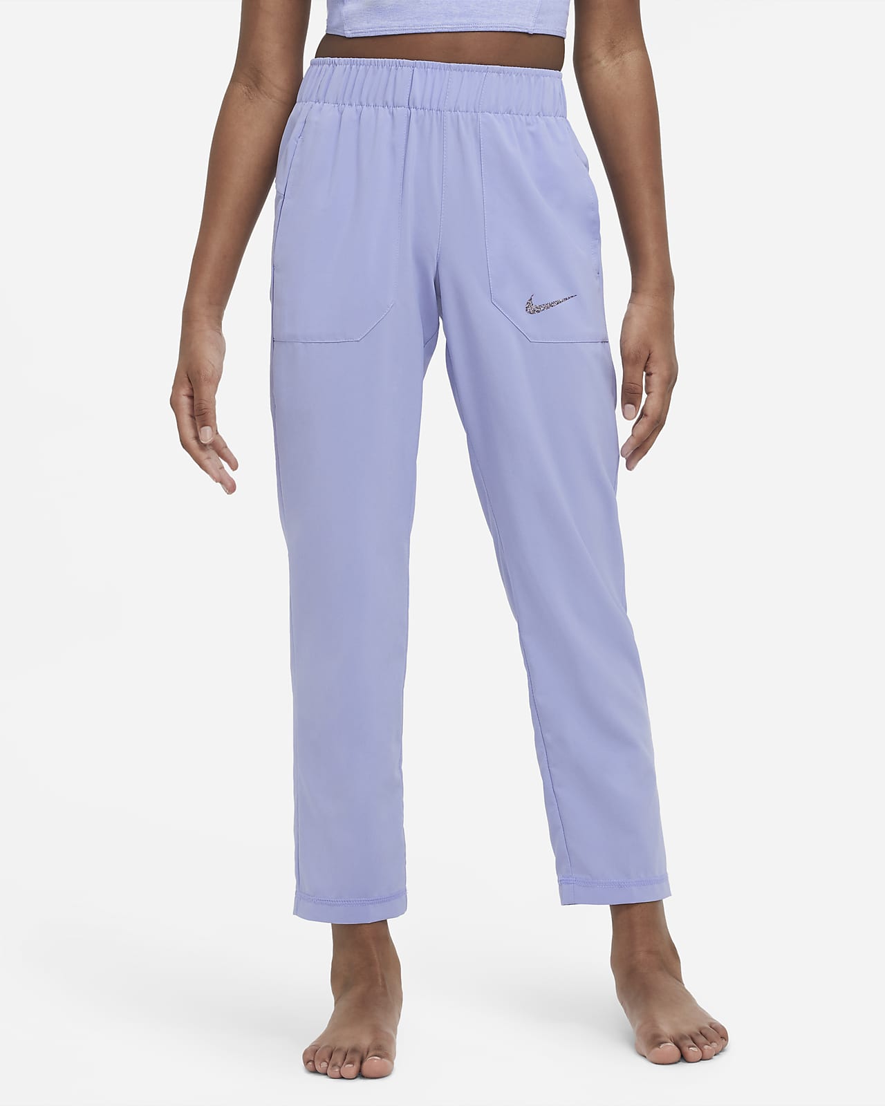 Nike Yoga Dri-FIT 大童（女孩）梭织长裤