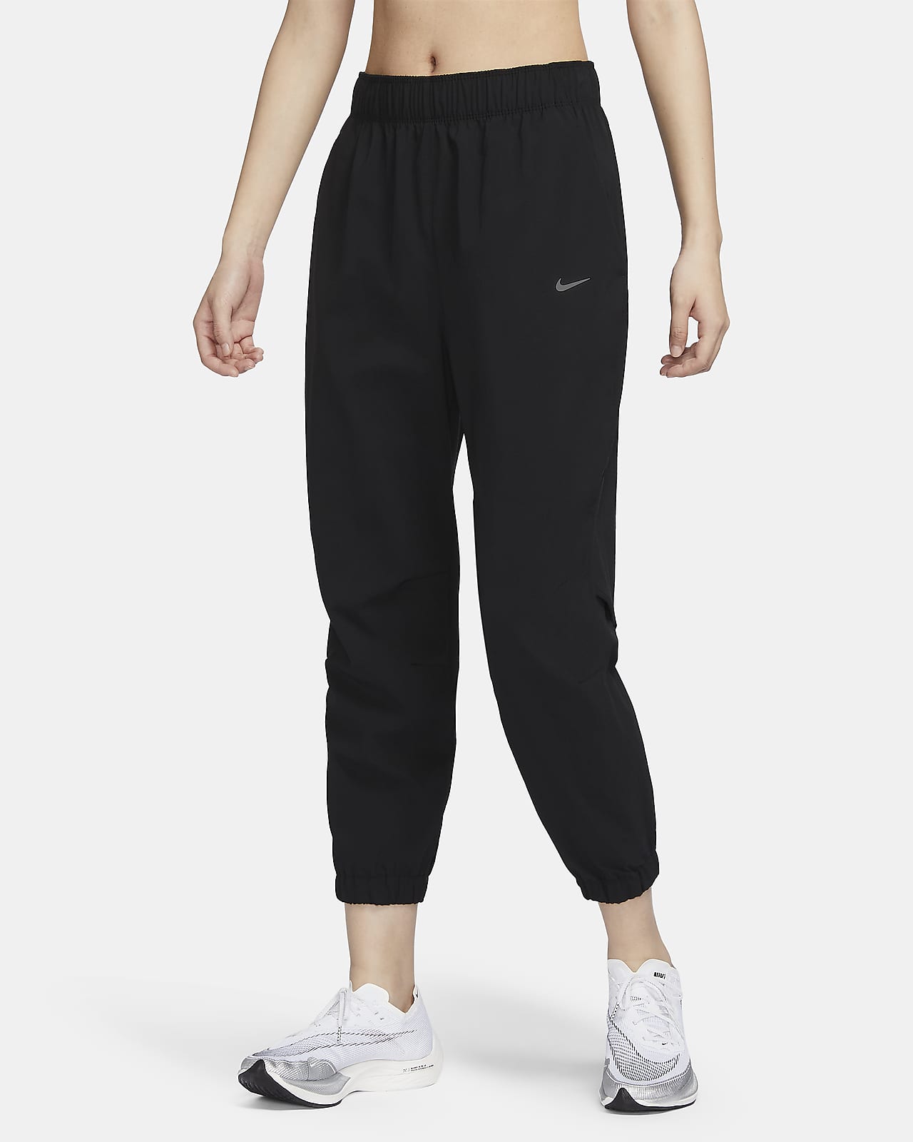 Nike Dri-FIT Fast 女子速干热身跑步中腰九分裤束脚裤