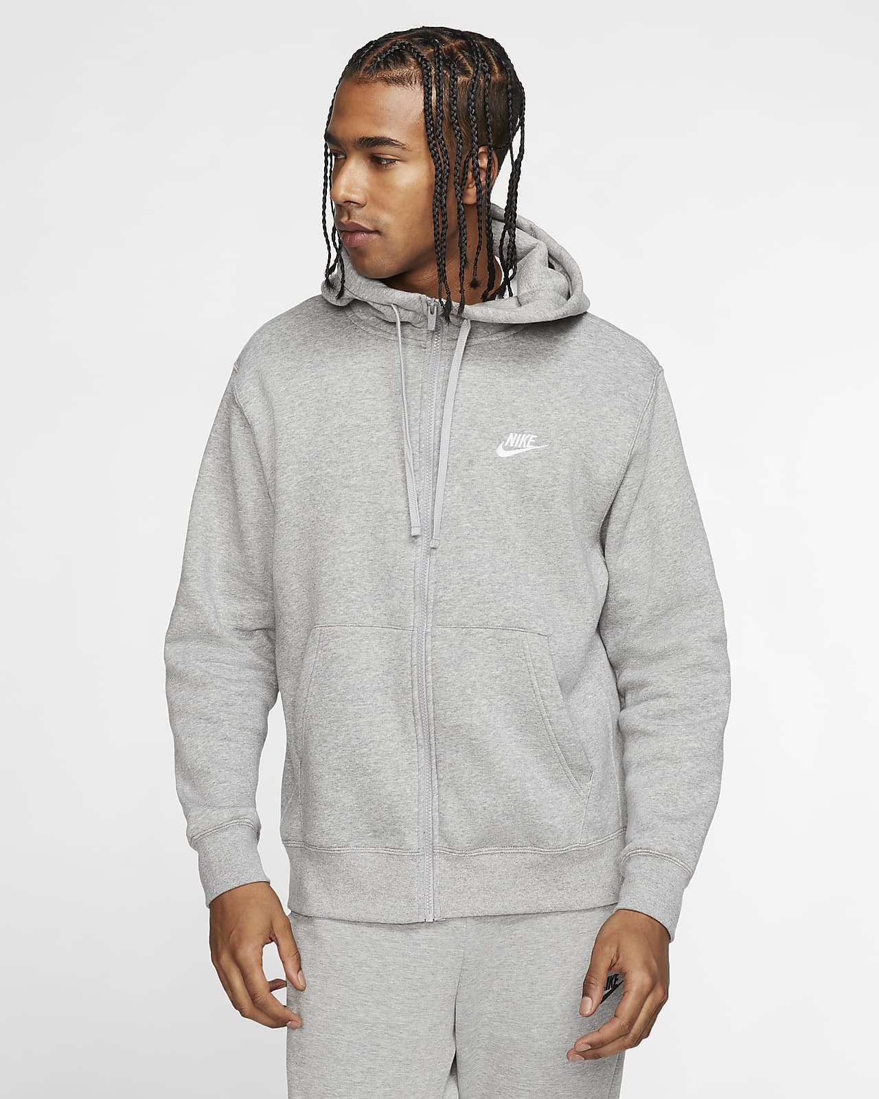 Nike Sportswear Club Fleece 男子加绒全长拉链开襟连帽衫