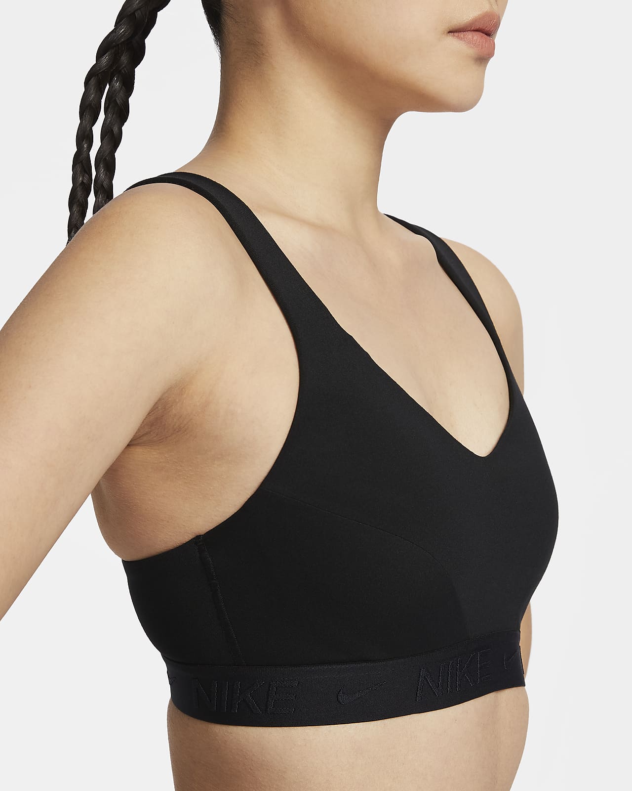 Nike Indy 女子高强度支撑速干衬垫可调节运动内衣-NIKE 中文官方网站