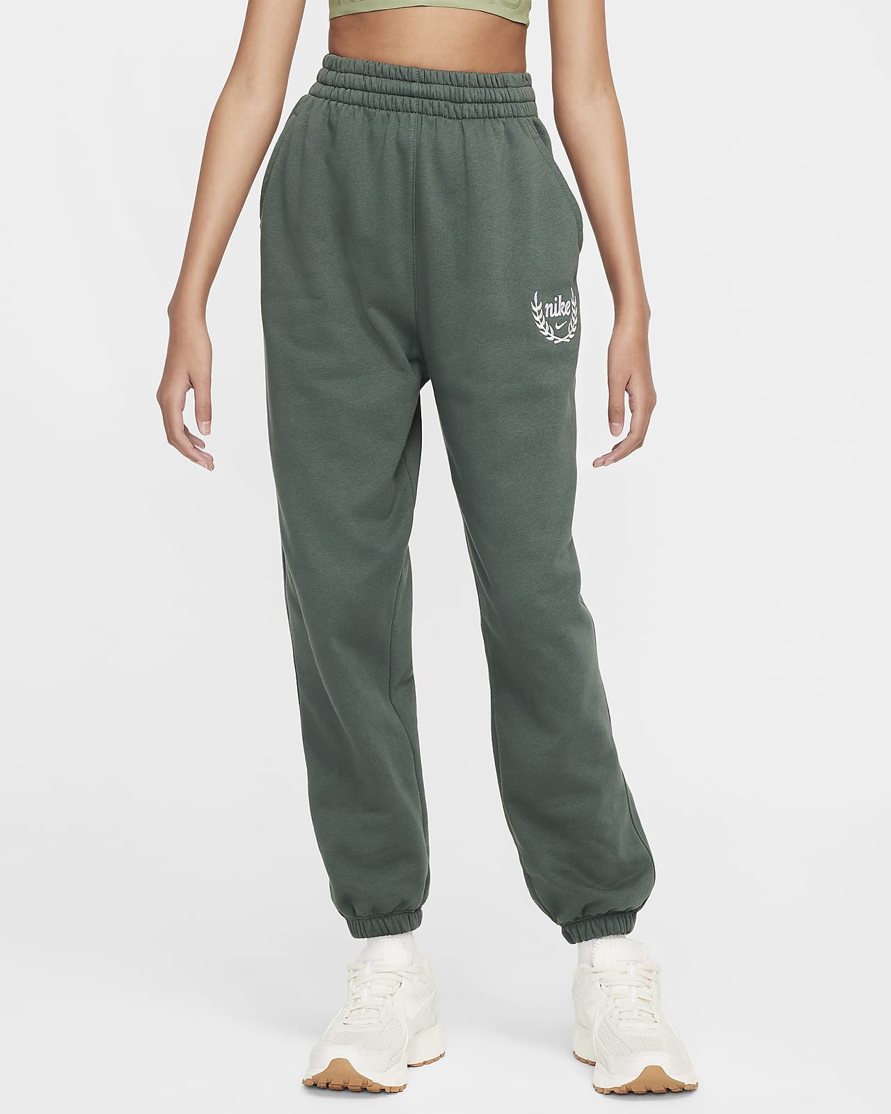 Nike Sportswear Club Fleece 大童（女孩）宽松加绒长裤