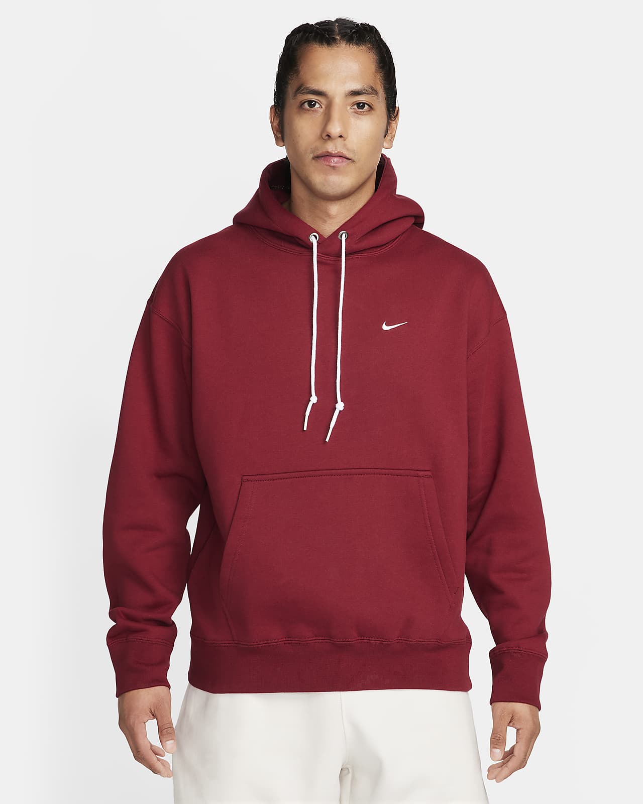 Nike Solo Swoosh 男子加绒套头连帽衫