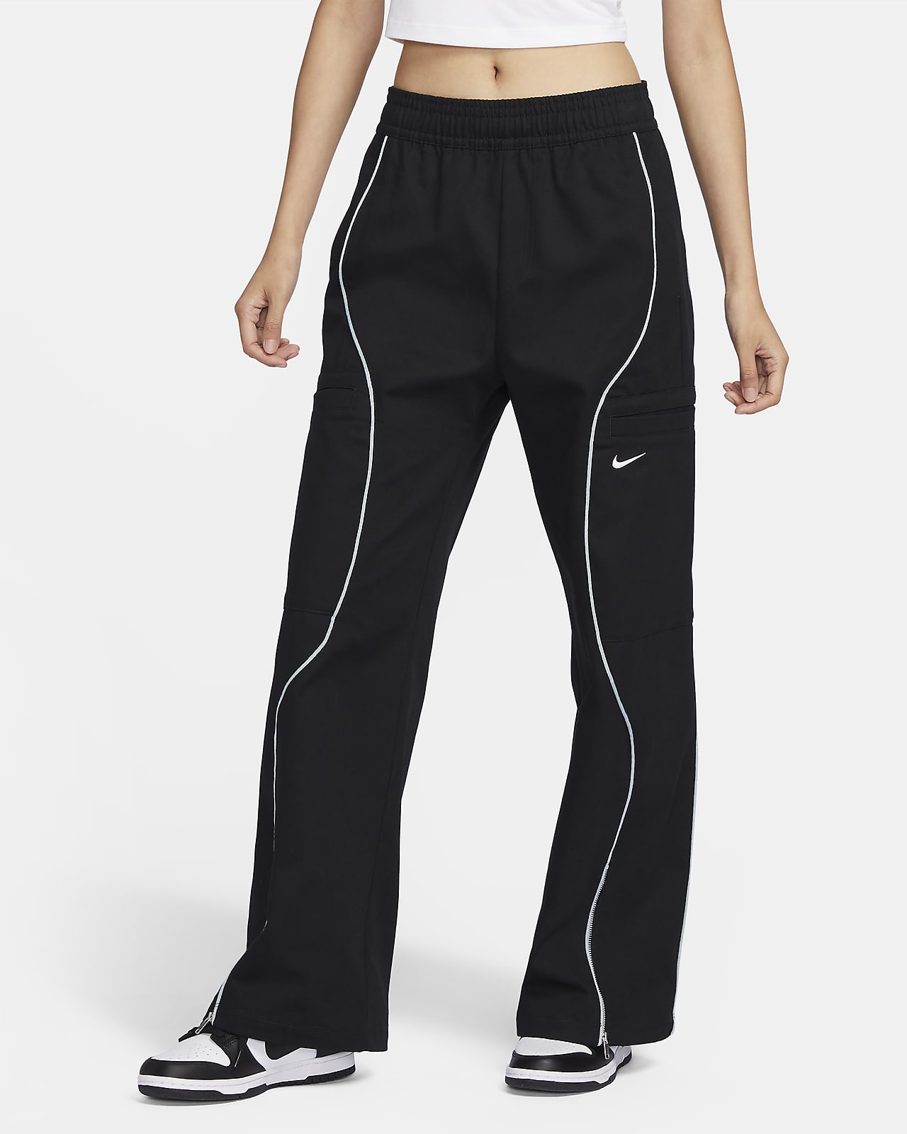 Nike Sportswear 女子高腰梭织长裤