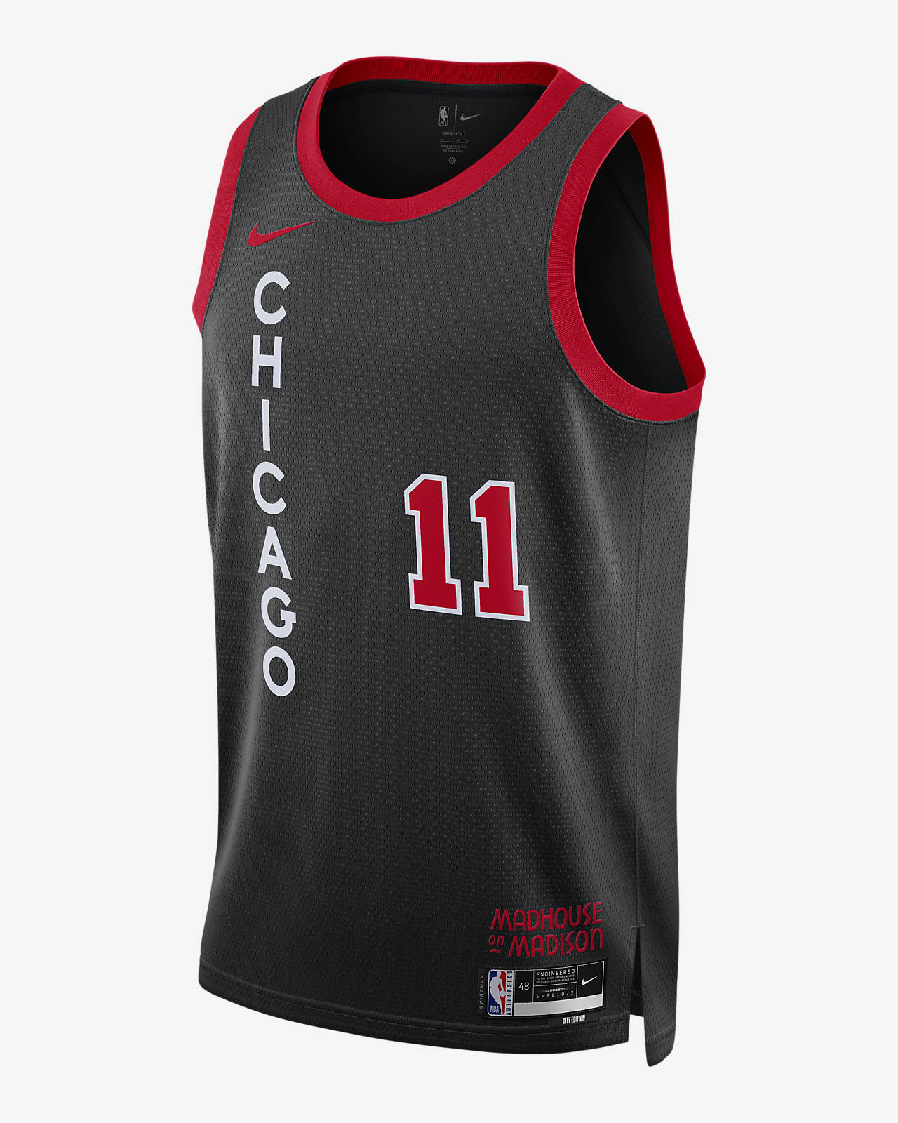 2023/24 赛季芝加哥公牛队 (DeMar DeRozan) City Edition Nike Dri-FIT NBA Swingman Jersey 男子速干球衣