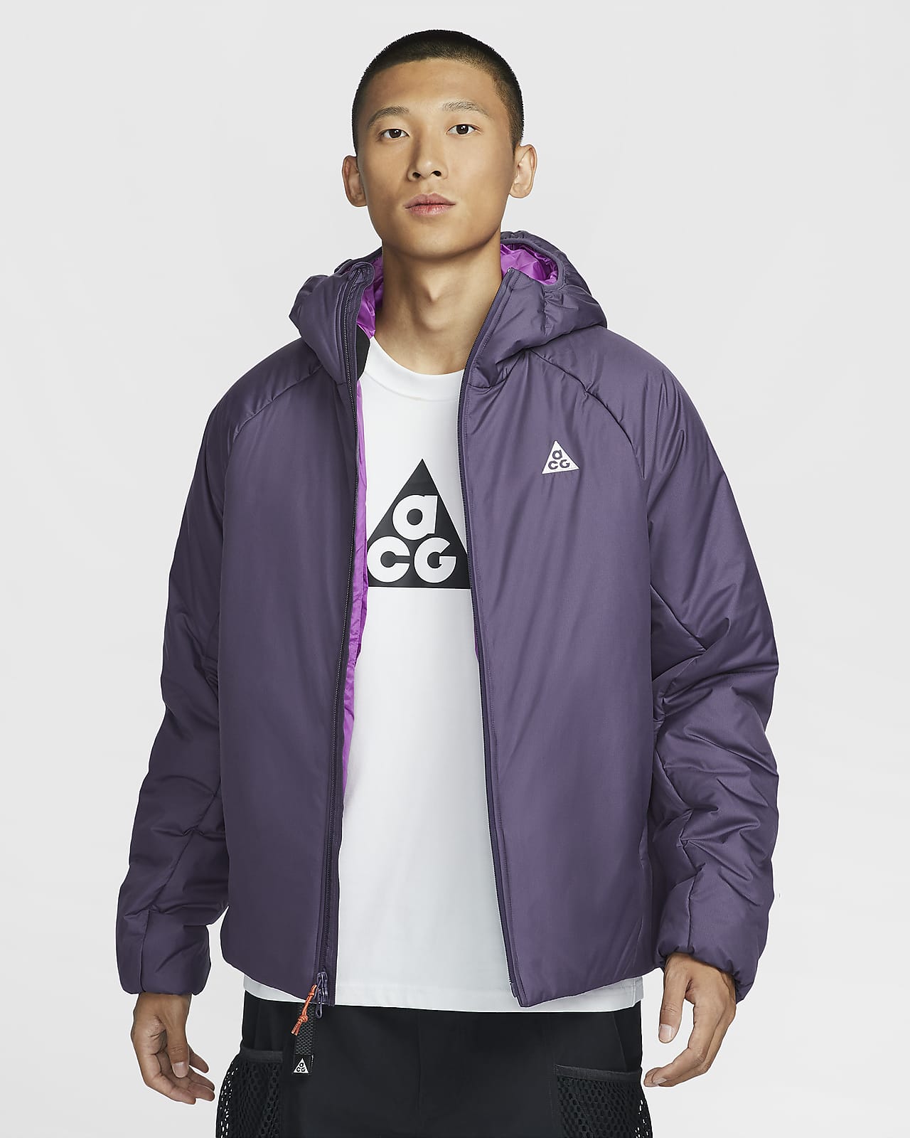 nike men acg therma fit adv rope de dope jacket black summit