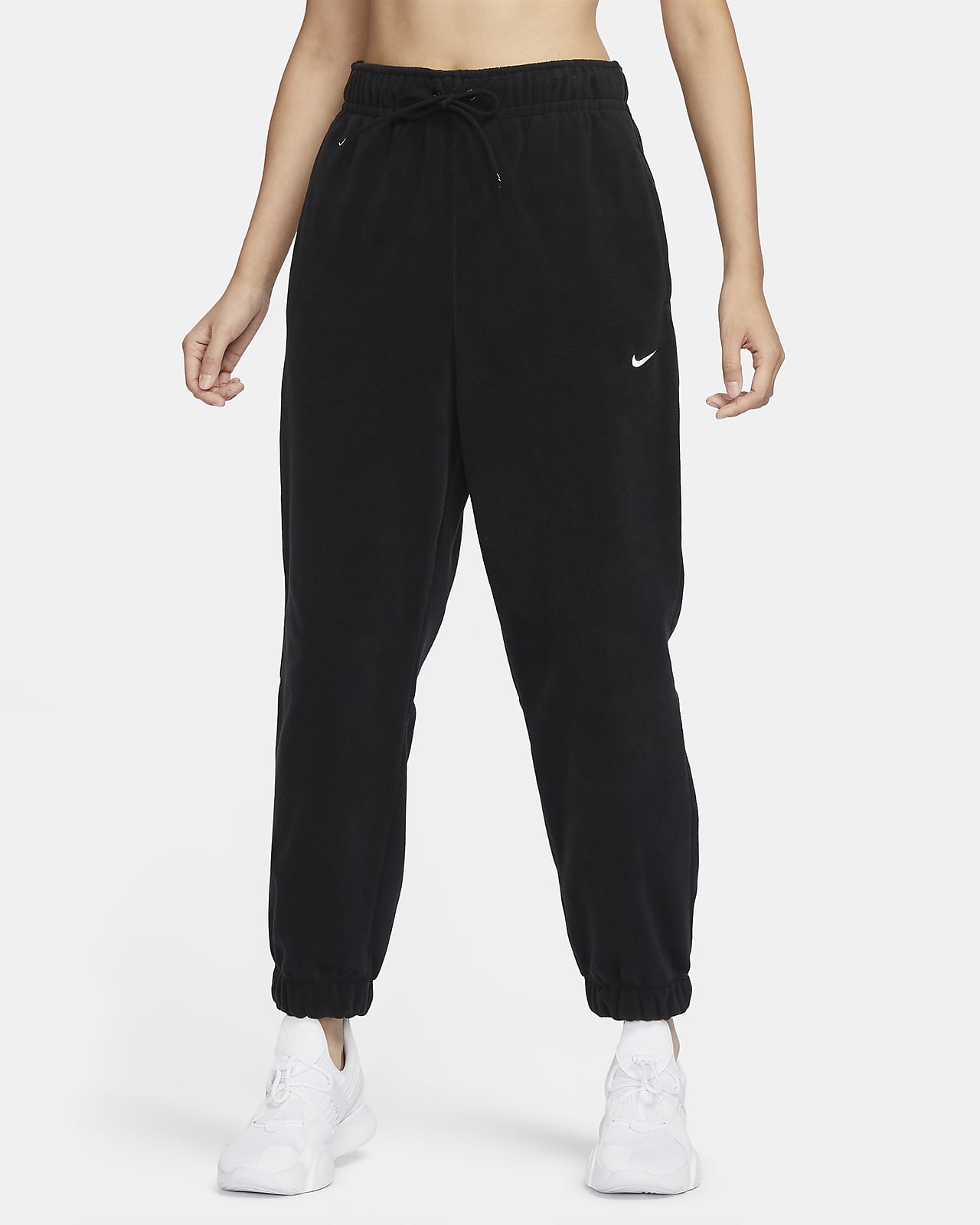 Nike Therma-FIT One 女子宽松摇粒绒长裤束脚裤