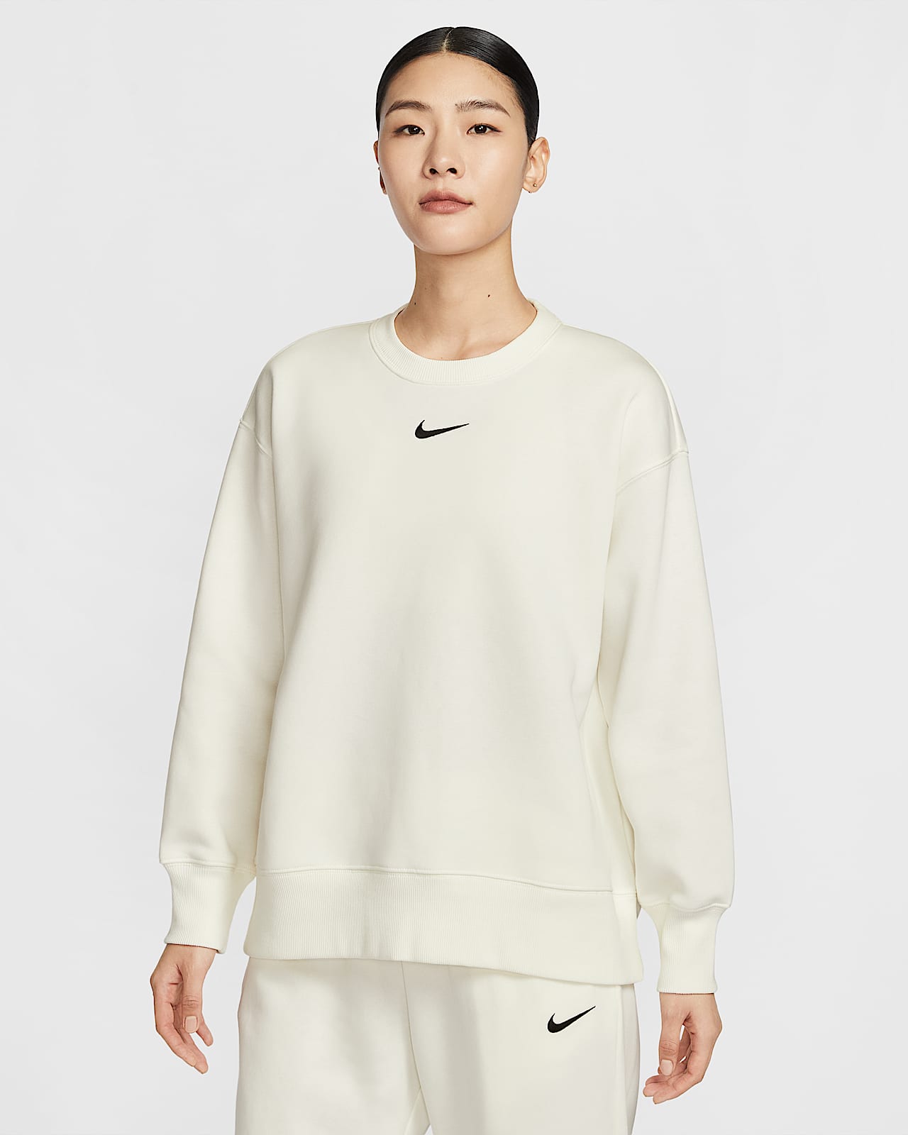 Nike Sportswear Phoenix Fleece 女子Oversize 风加绒圆领运动衫-NIKE 中文官方网站
